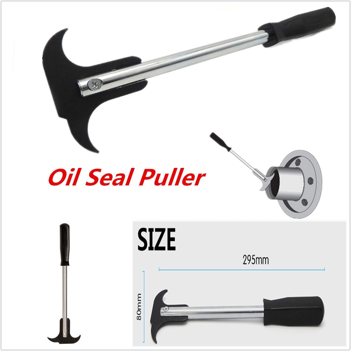 Professional Seal Puller Tool with Dual Hook Tips Remove Oil and Grease Seals 1X