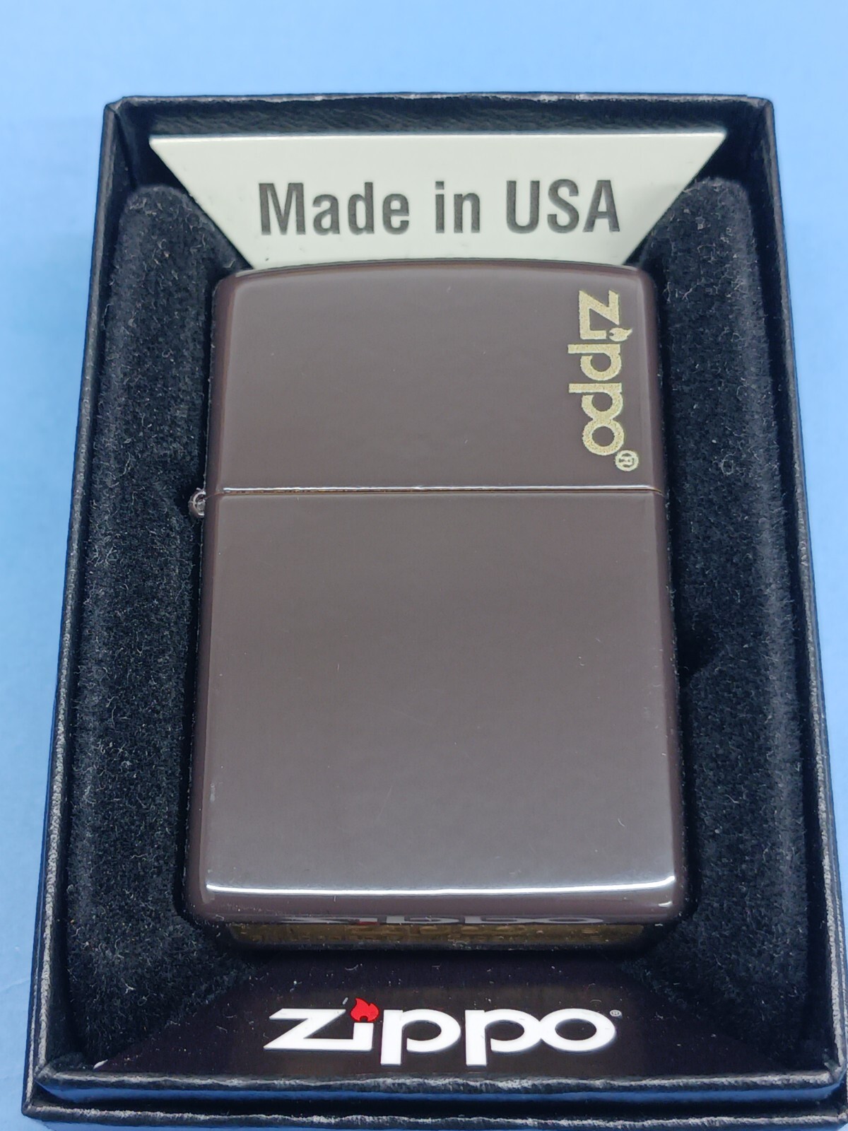 Zippo 49180ZL Classic Brown Finished Zippo Logo
