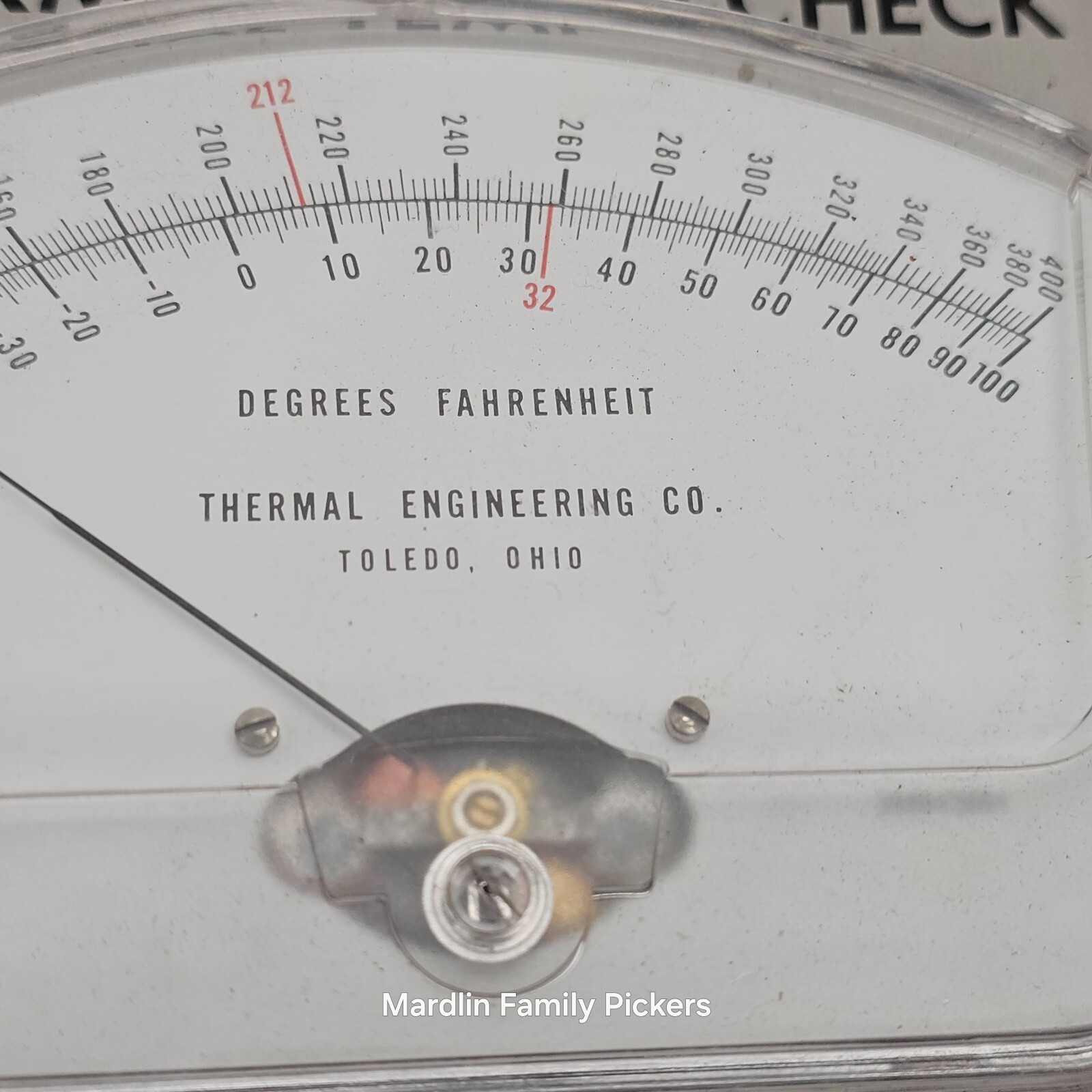 Thermal Engineering Co Temp-Check 4000C Analog Meter Pyrometer Vintage w/ Case