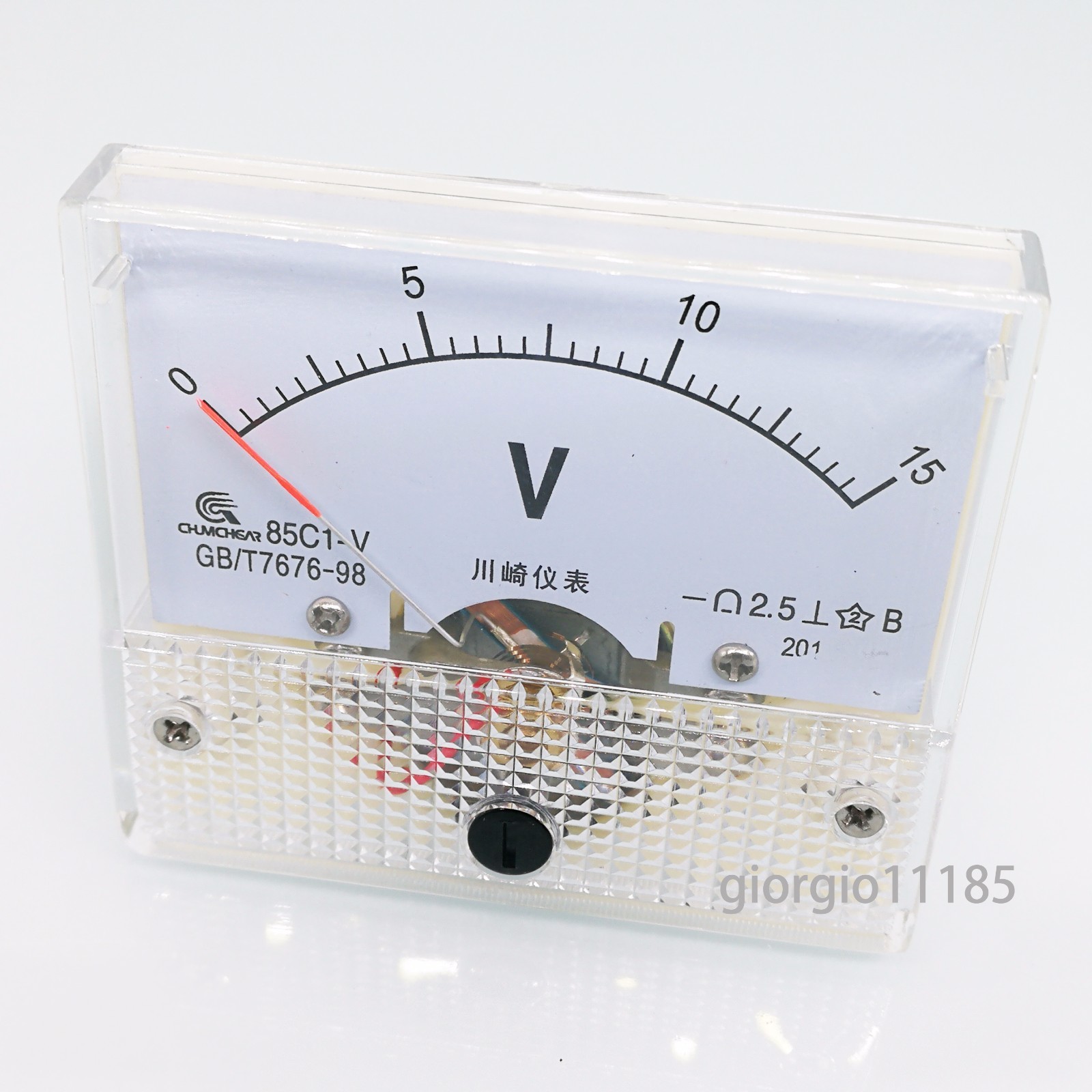 Analog Panel Volt Voltage Meter Voltmeter Gauge 85C1 0-15V DC