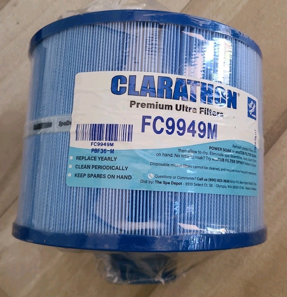 OEM Pleatco FC9949M Antimicrobial Hot Tub Filter - Bullfrog & Wellspring PBF36-M