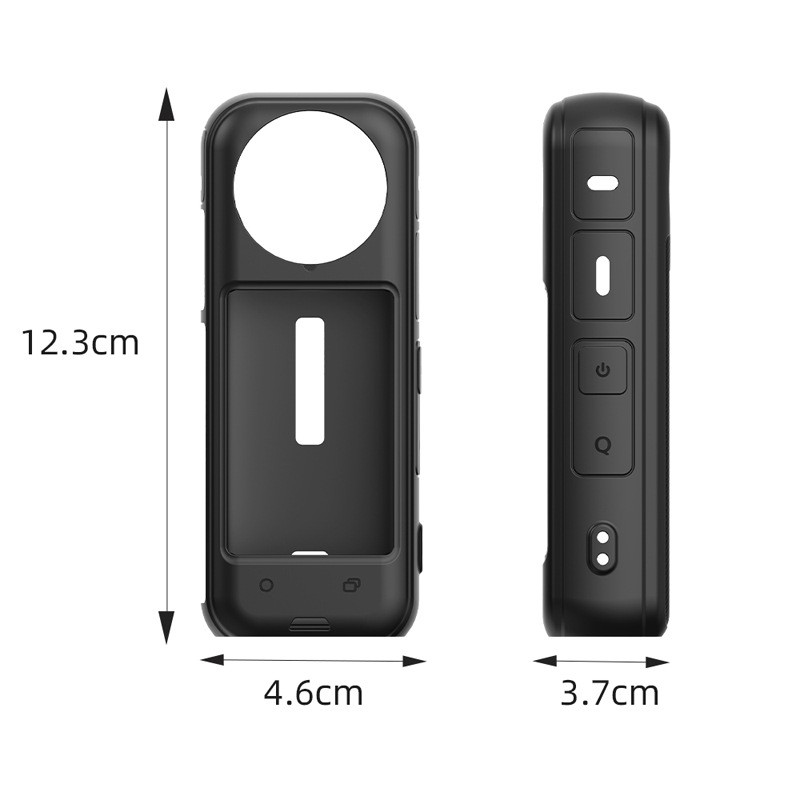 For Flymile Insta360 X4 Silicone Case Sports Camera Body Protection Cover Parts