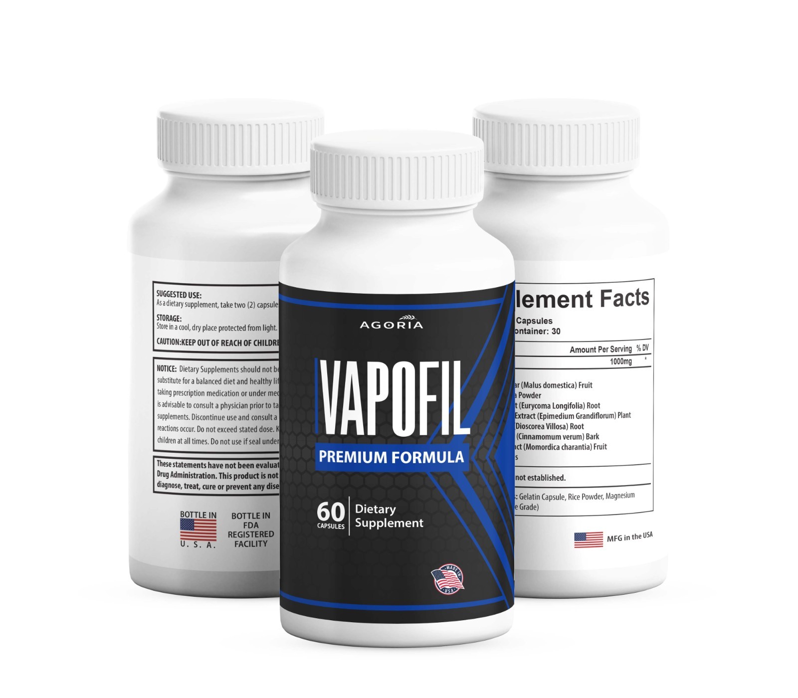 (6 Pack) Vapofil Advanced Male Pills Vapo Fil Formula Supplement