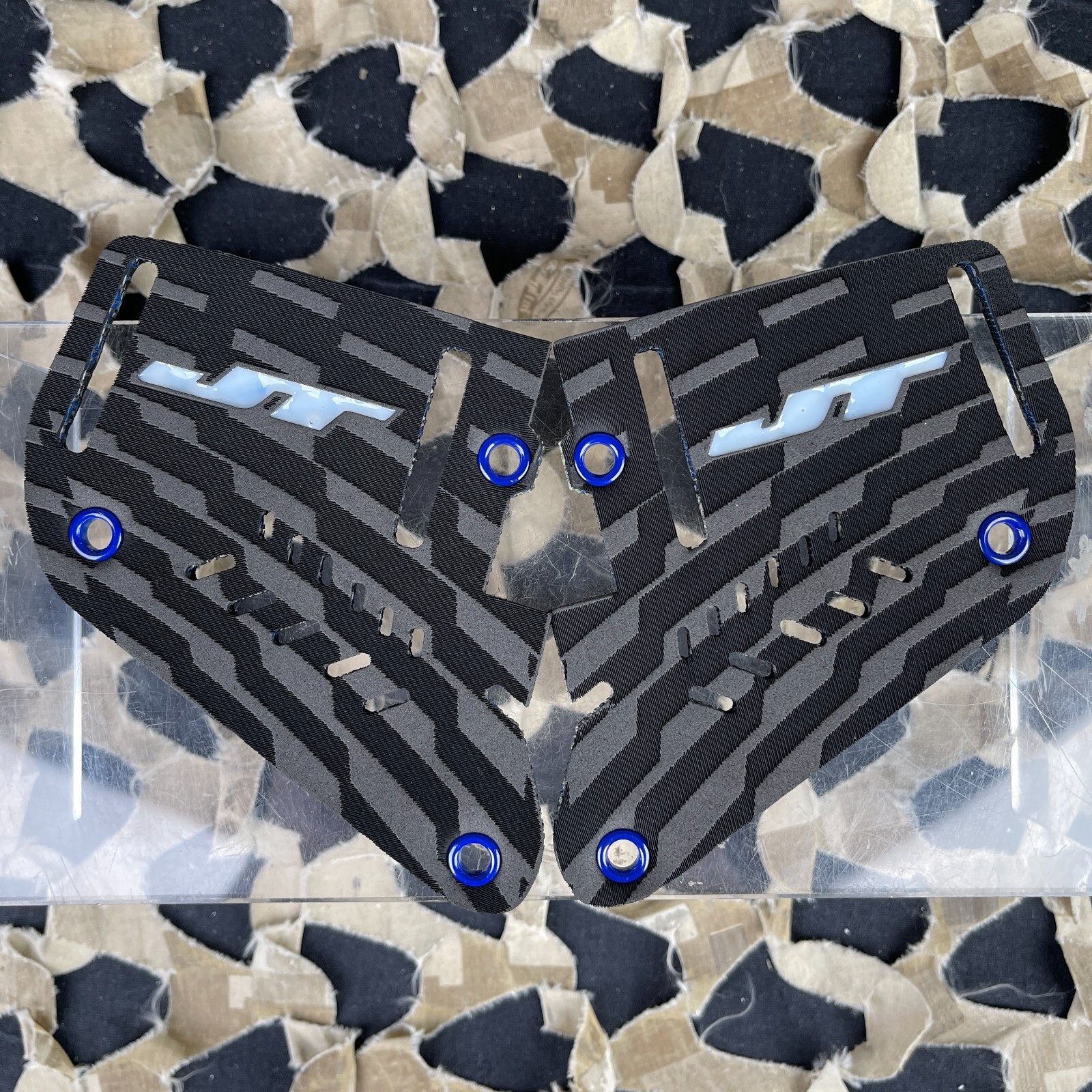 NEW JT Proflex Inline Earset w/ Thumb Screws - Navy Blue