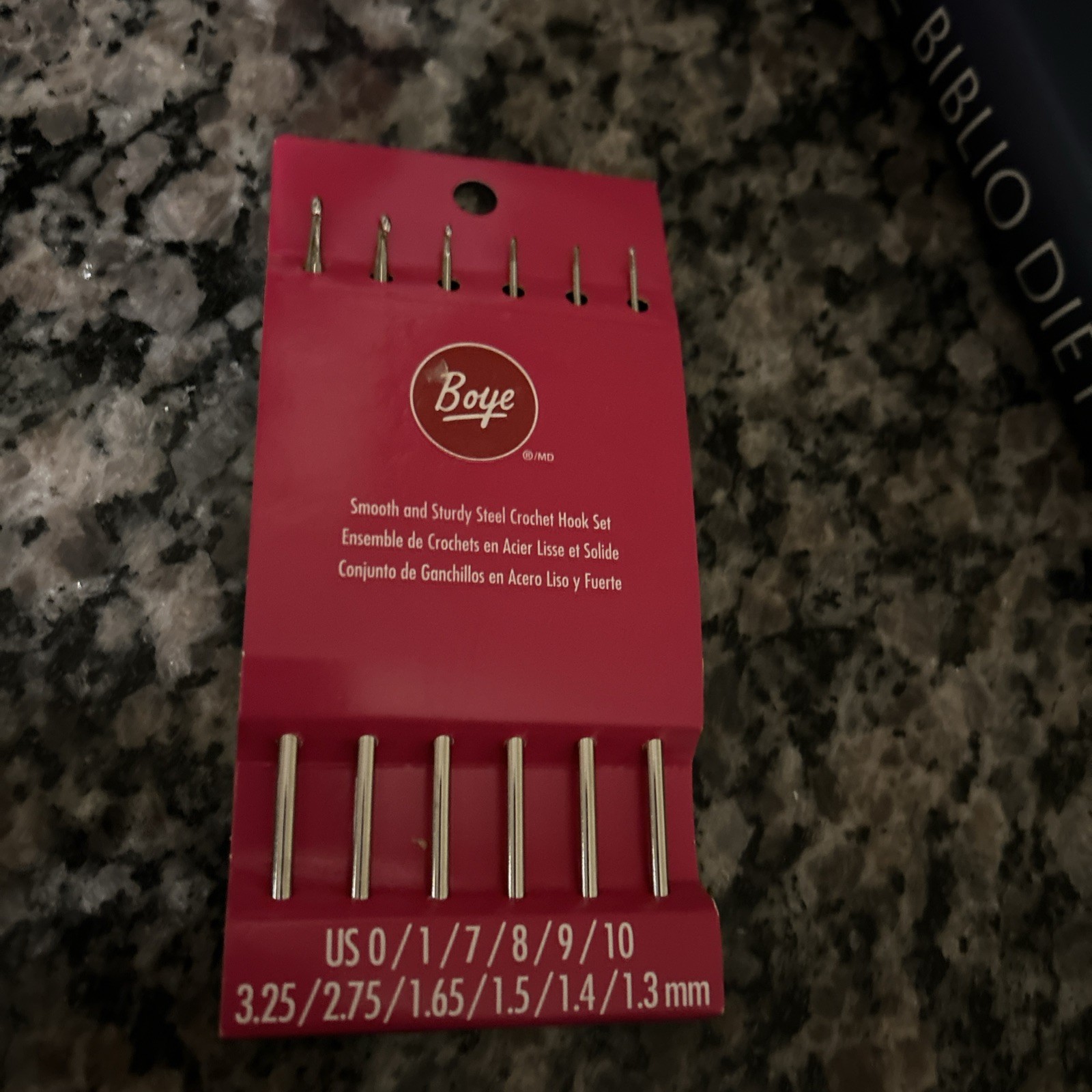 Boye Steel Crochet Hook Set Sizes 0 To 10
