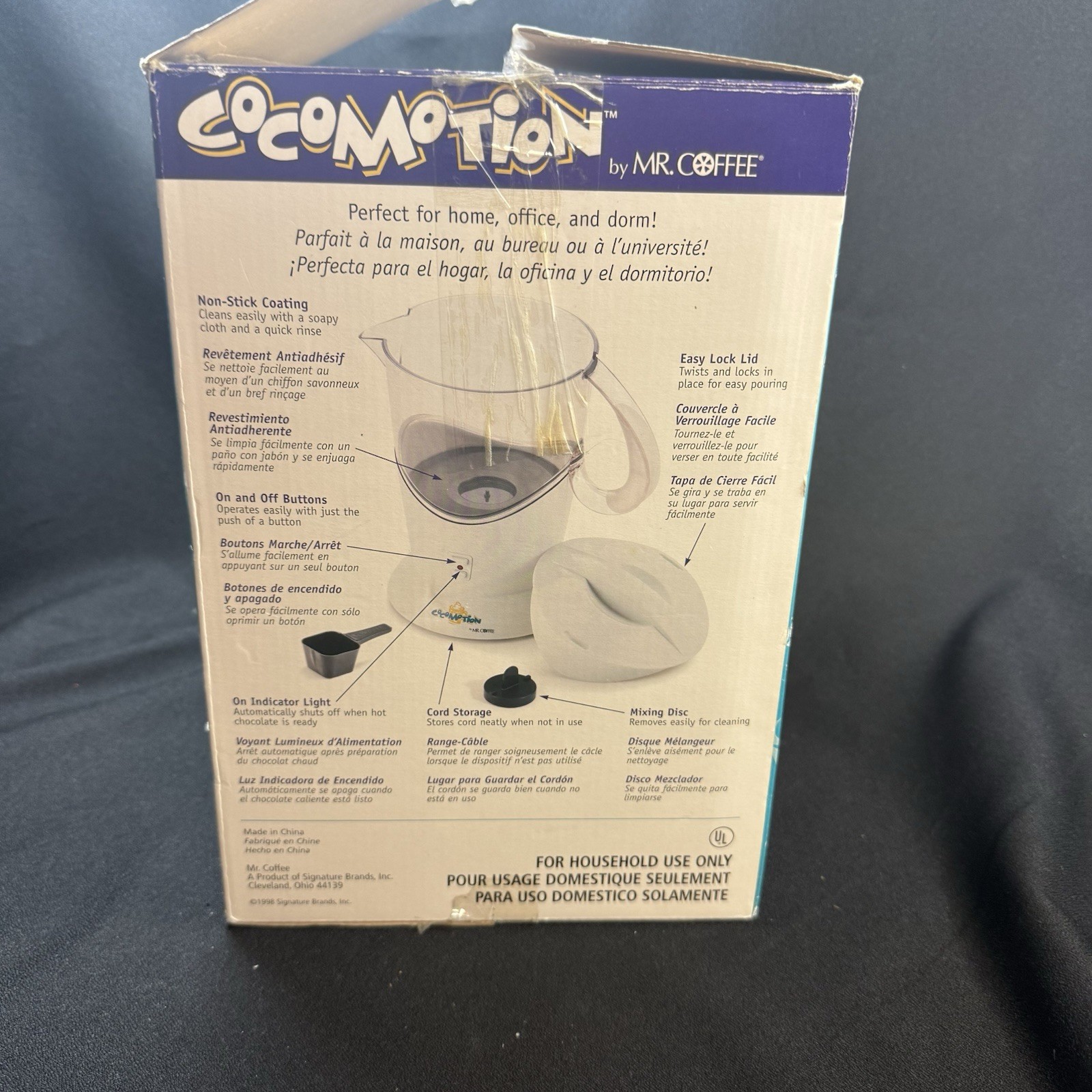 Mr. Coffee Cocomotion HC4 Automatic Hot Chocolate Maker 4 Cup Preowned Clean
