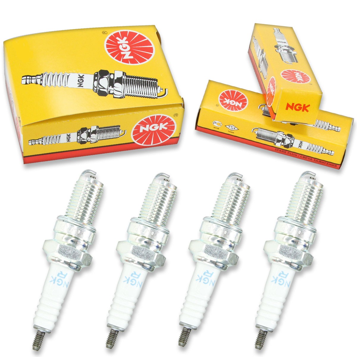 4pcs Baja WILDERNESS TRAIL 250CC LONTING WD250U U-R NGK Standard Spark Plugs ry