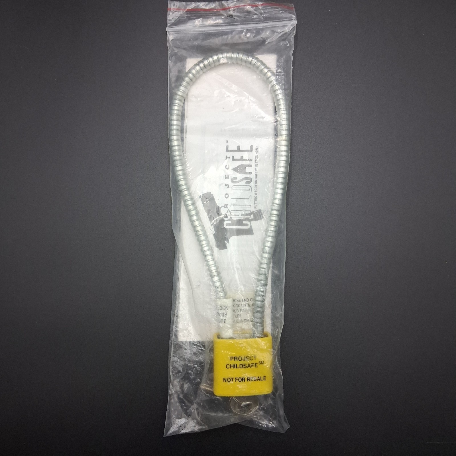 Project Child Safe Cable Gun Lock with 2 Keys New in Original Package