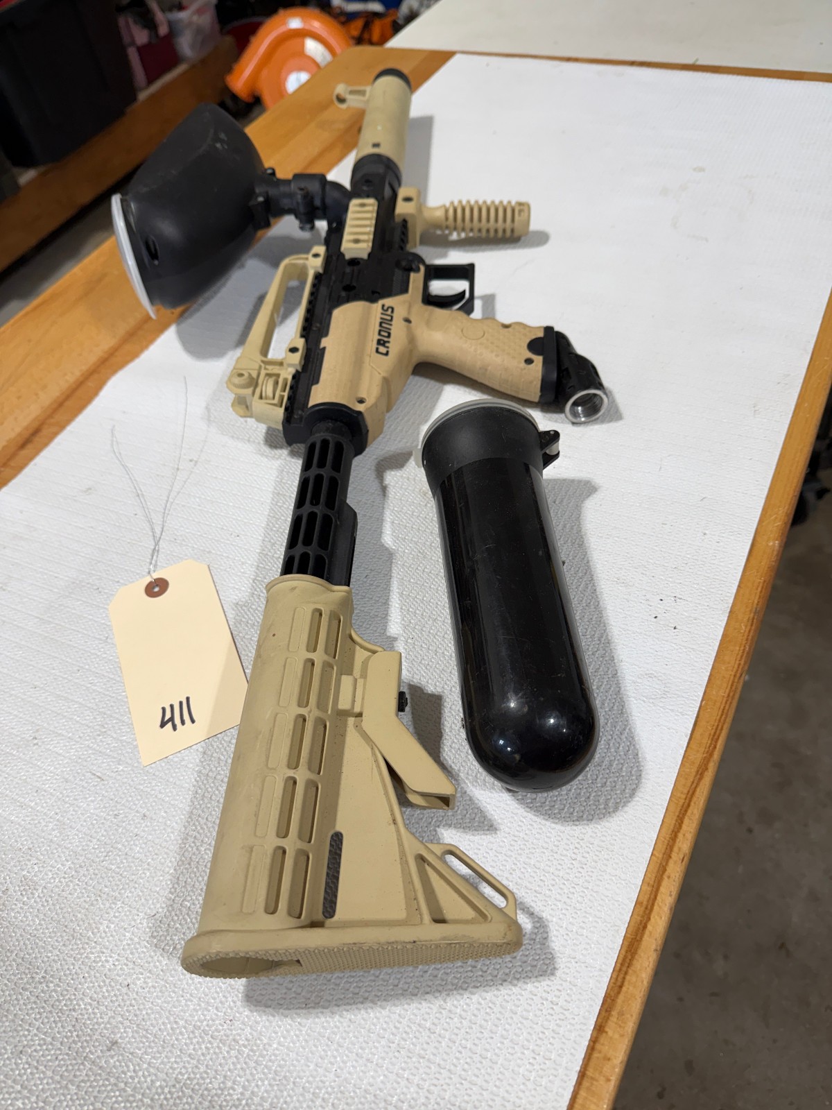 GoG Cronus Tactical Paintball Gun Marker w/ Hopper Tank (#411)