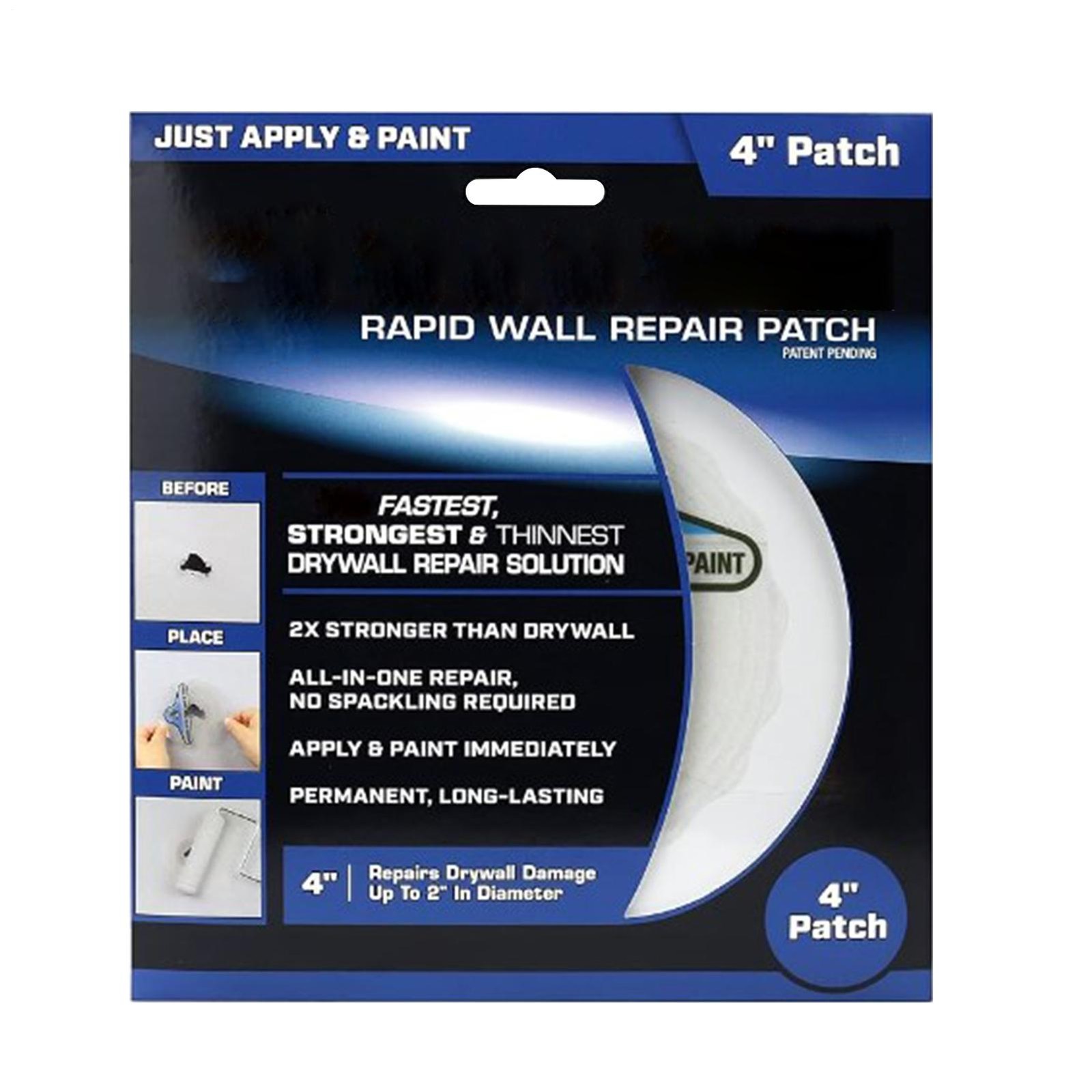 DAP Eclipse Rapid Wall Repair Patch, 2/4/6 in