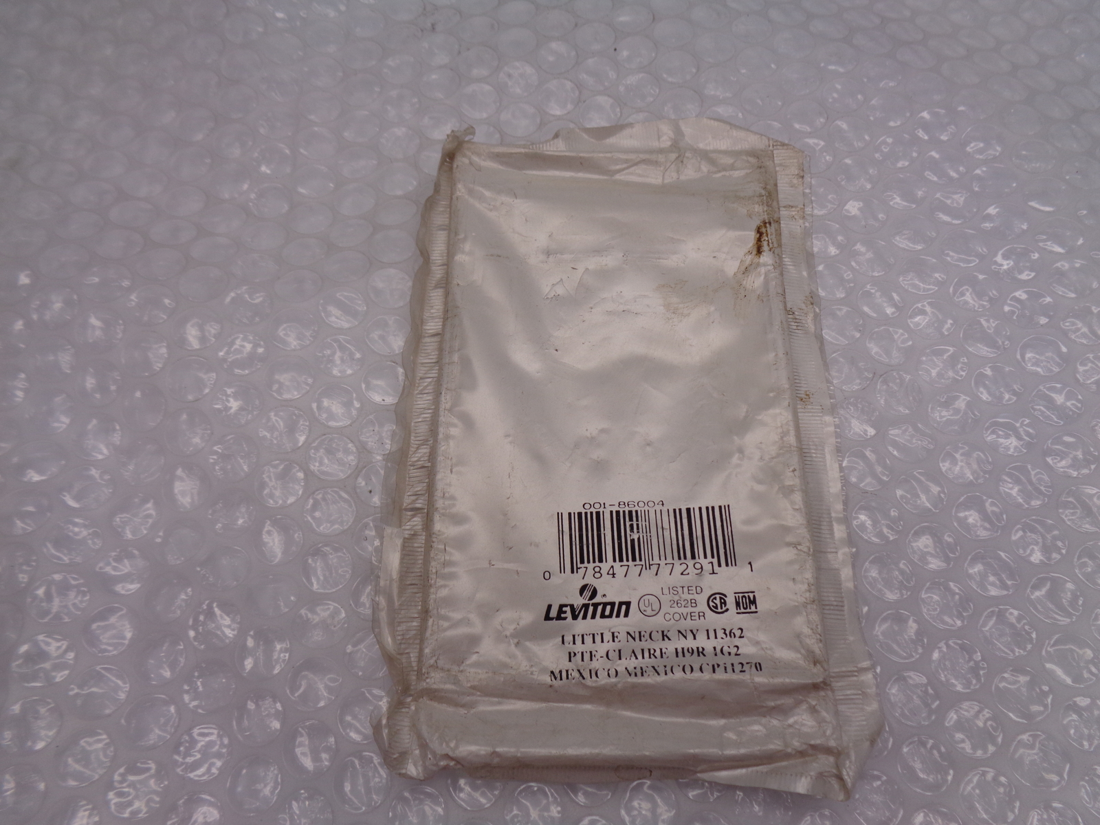 LEVITON 001-86004 WALLPLATE COVER NSMP