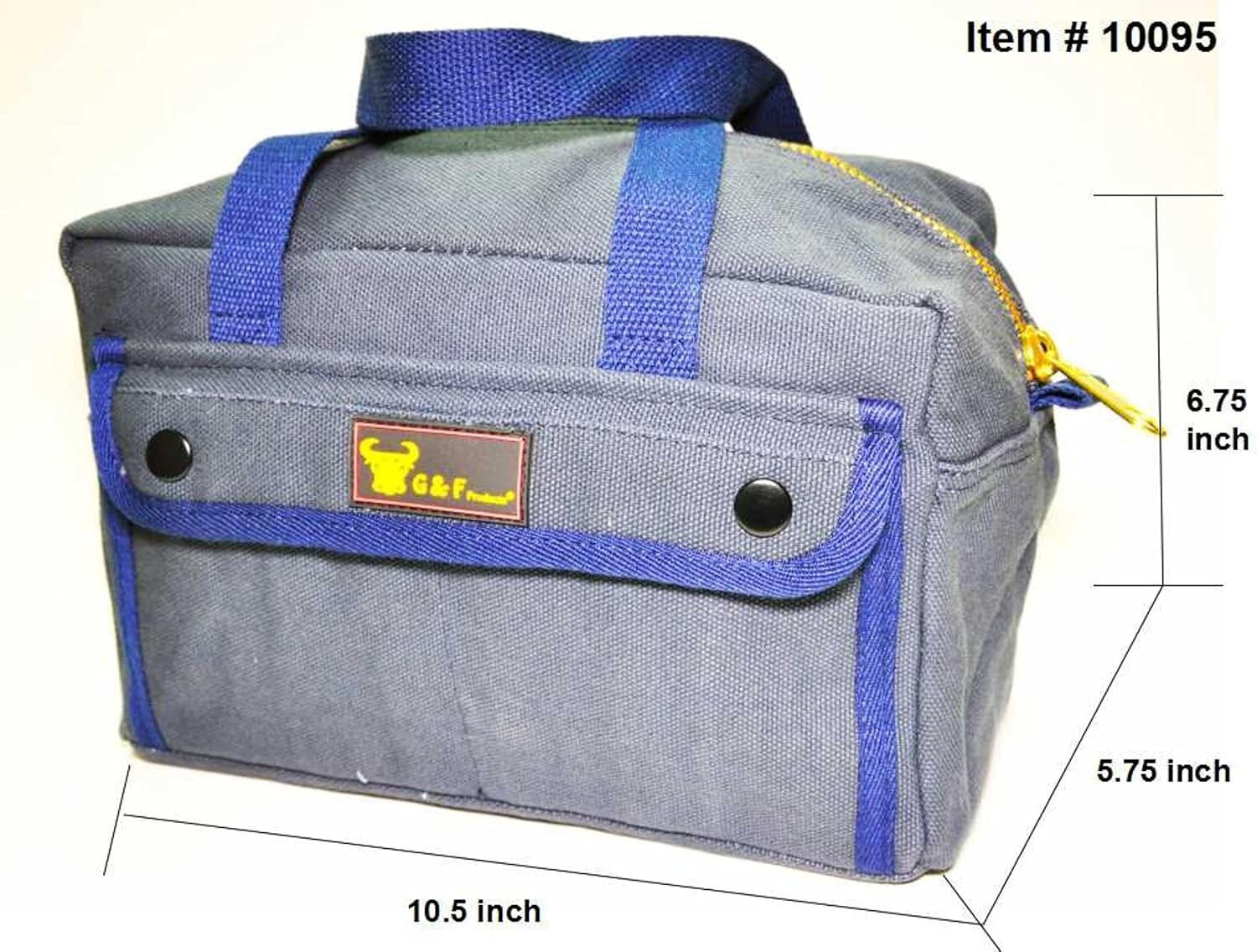 Fully Lined Water-Resistant Tool Bag - Olive Green Military Duffle Style