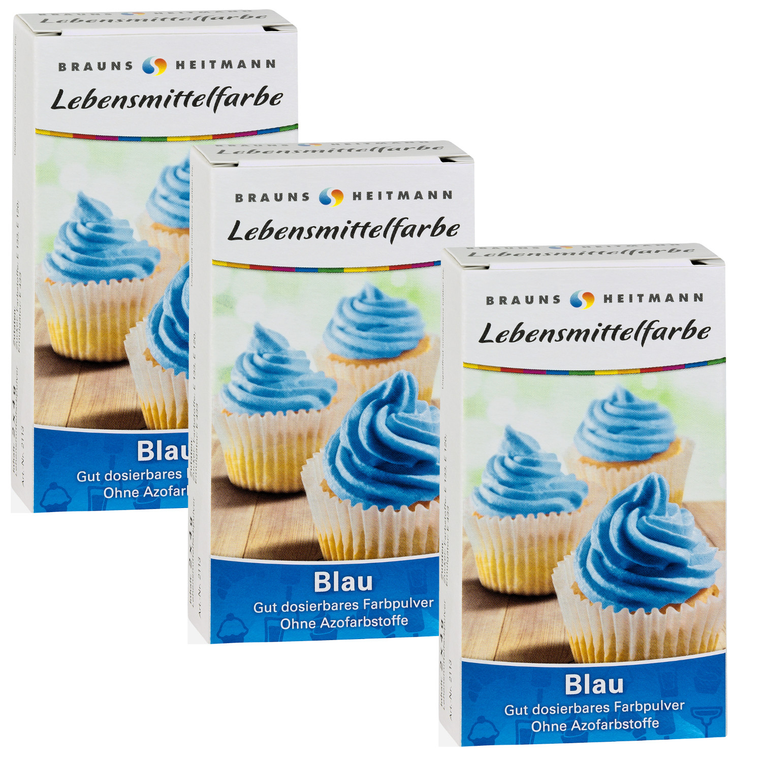 3X 8G Food Coloring Blue Powder Bake Cook Color Food Cookies Color Powder