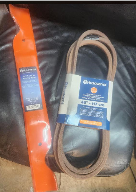 2 PACK HUSQVARNA 46" OEM XHT ELITE USA HI-LIFT BLADES 405380 532405380 CRAFTSMAN
