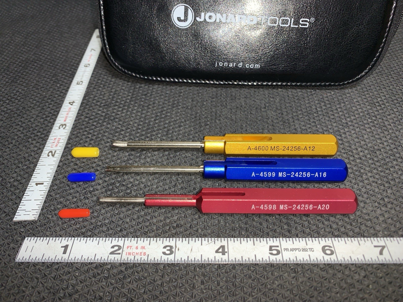 Jonard Tools KA-260 3 Piece Insertion Tool Kit with Leather-like Case