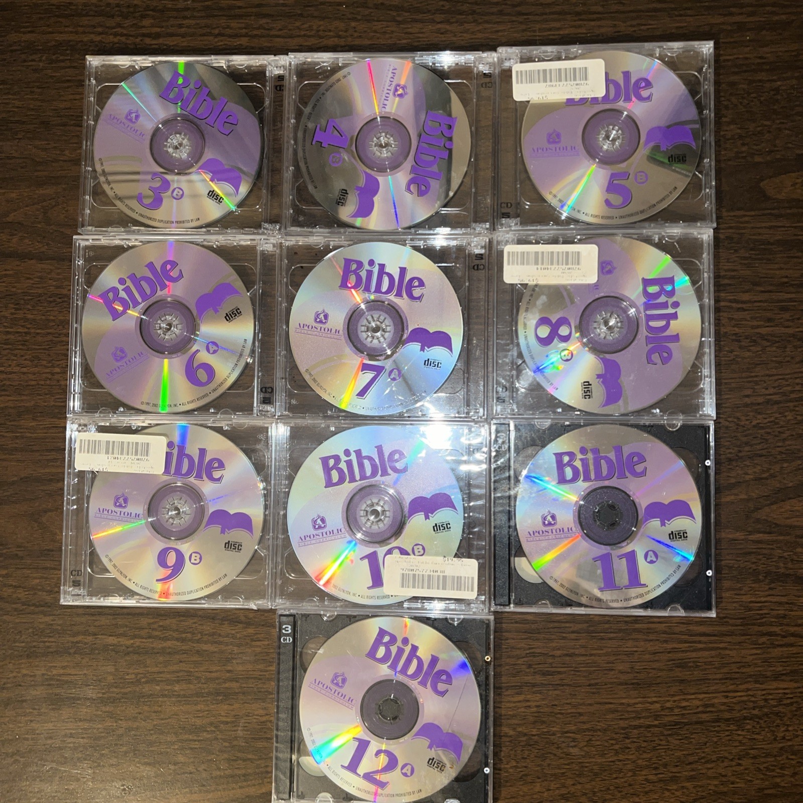 Apostolic Bible Curriculum Set, Discs 3-12, Year 2002