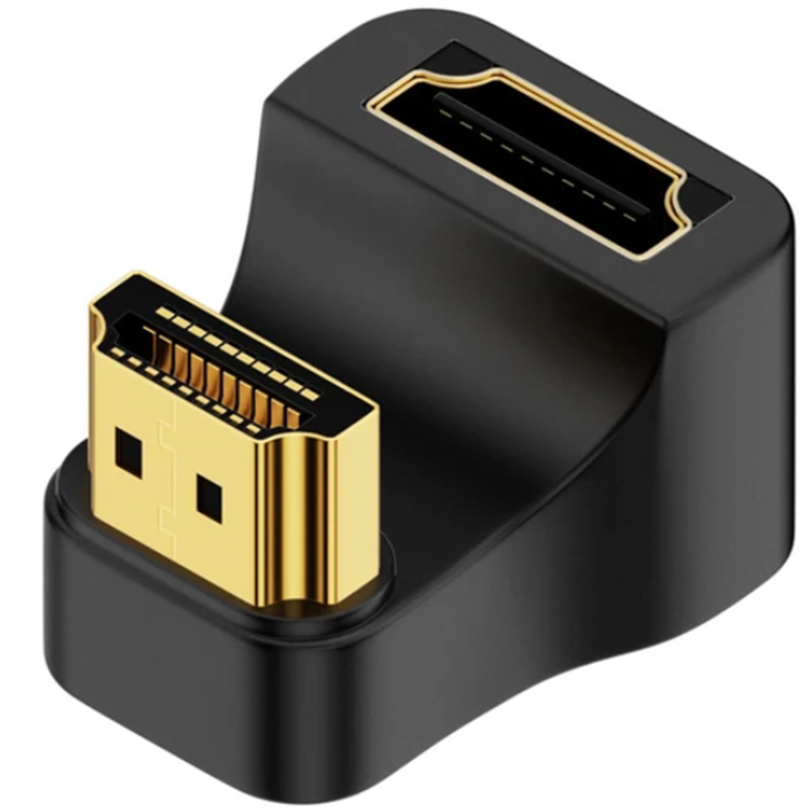 U Shape HDMI to HDMI Adapter 2.1 4K 8K@60Hz HDMI Male to 180 Degree UHD qq