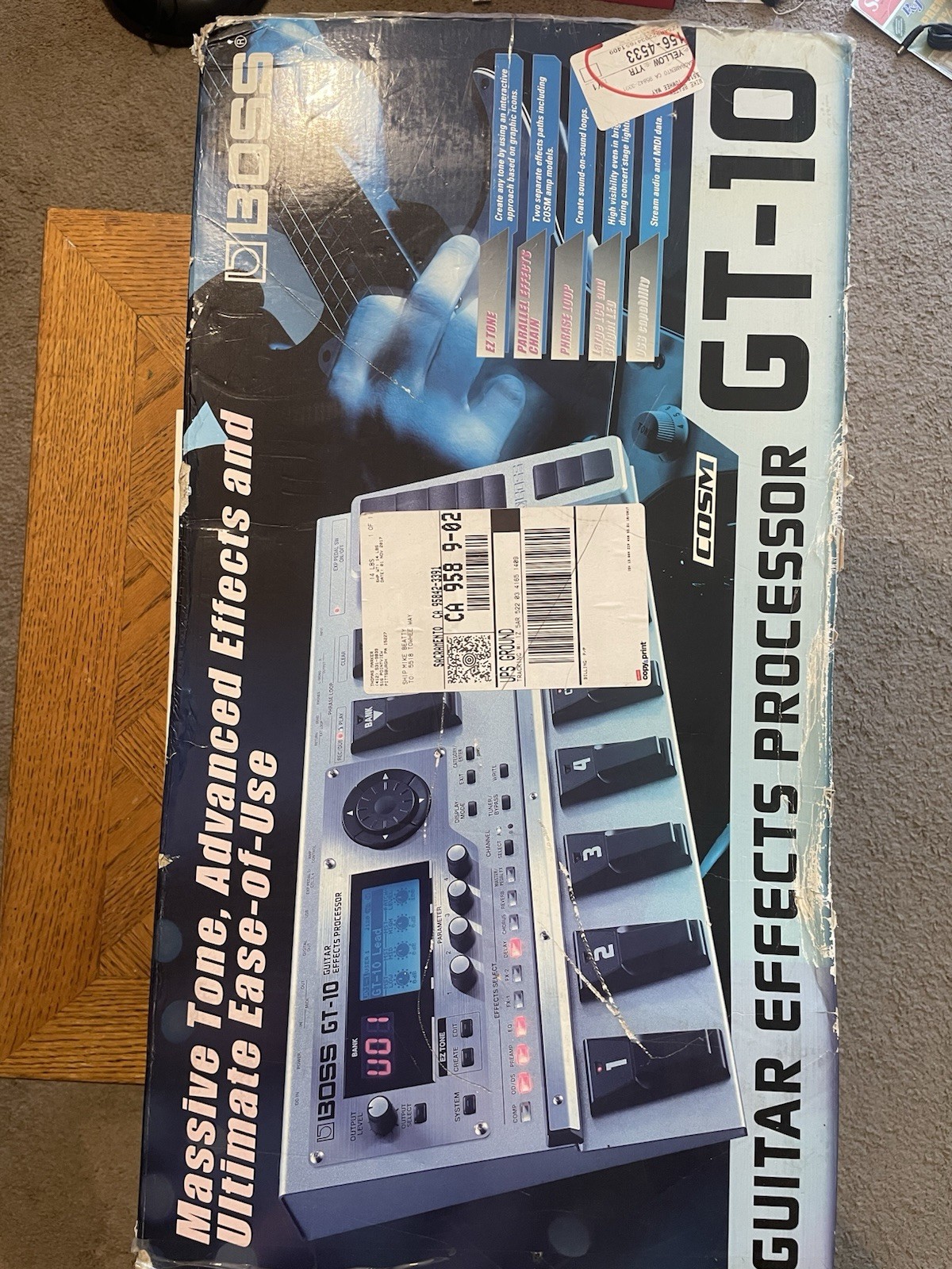 Boss GT-10 Guitar Multi-Effects Processor w/ Original Box & Power Adapter