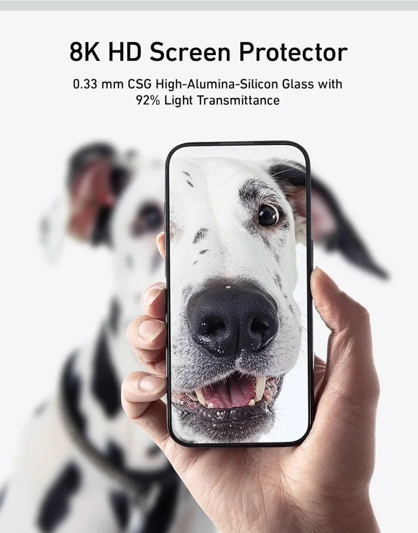 Screen Protector for iPhone 15 Pro Bubble-and-Dust-Free iPhone HD Tempered Glass
