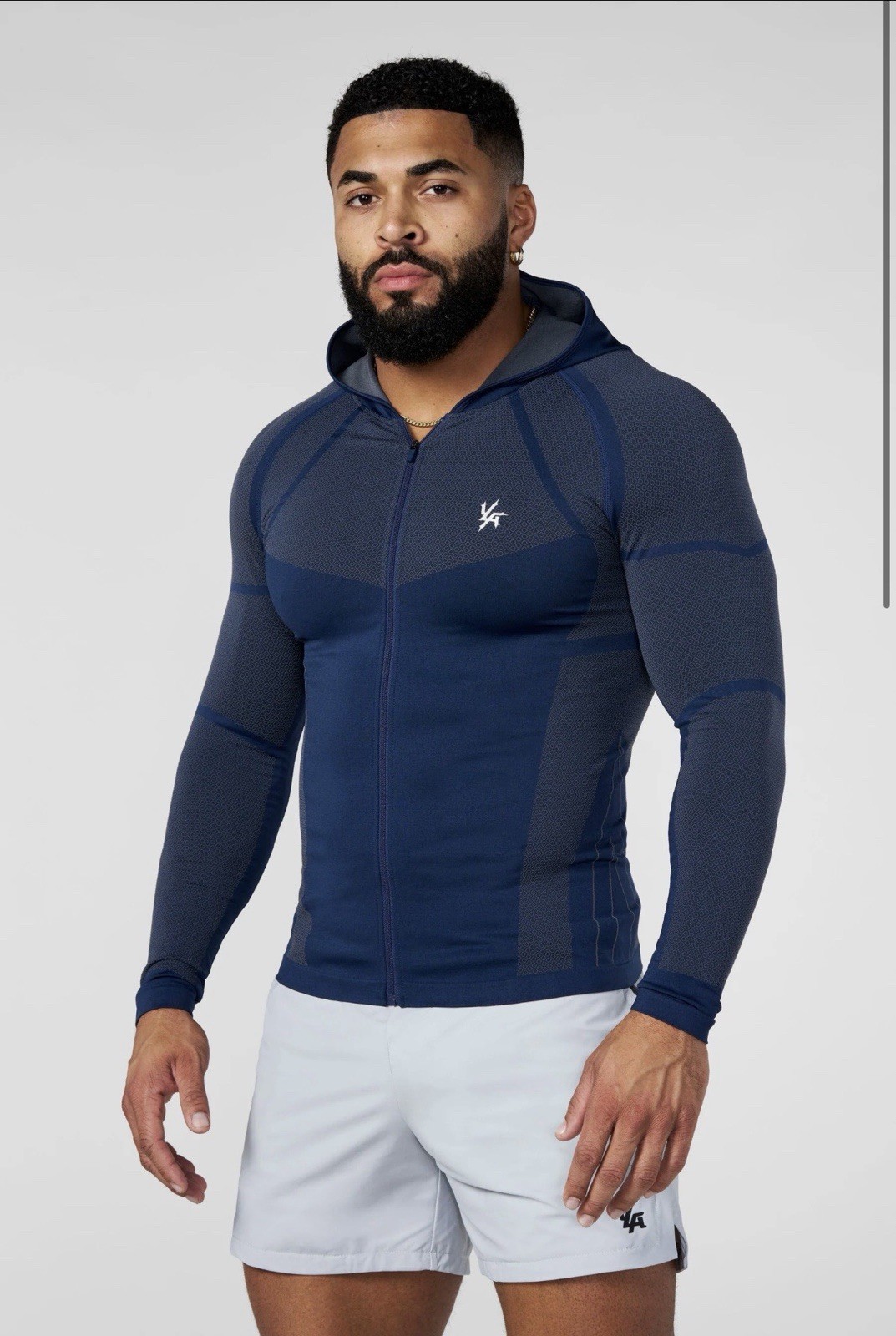 8061 - APEX COMPRESSION ZIP-UPS Size Large Navy