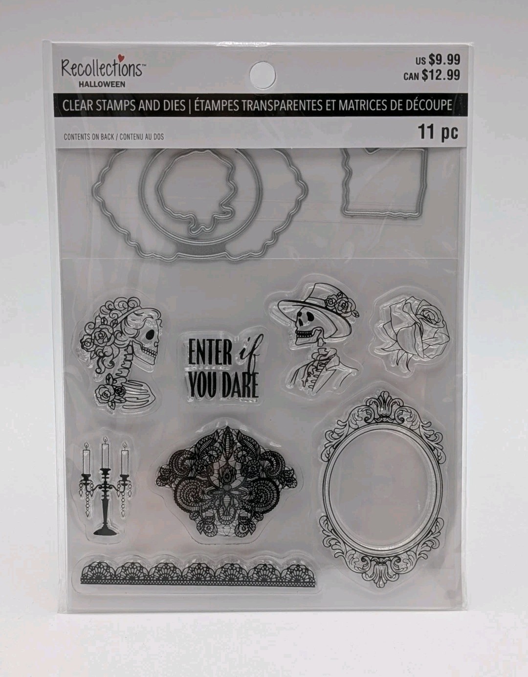 Recollections Halloween Dead Regency Clear Stamps & Dies 11 pieces