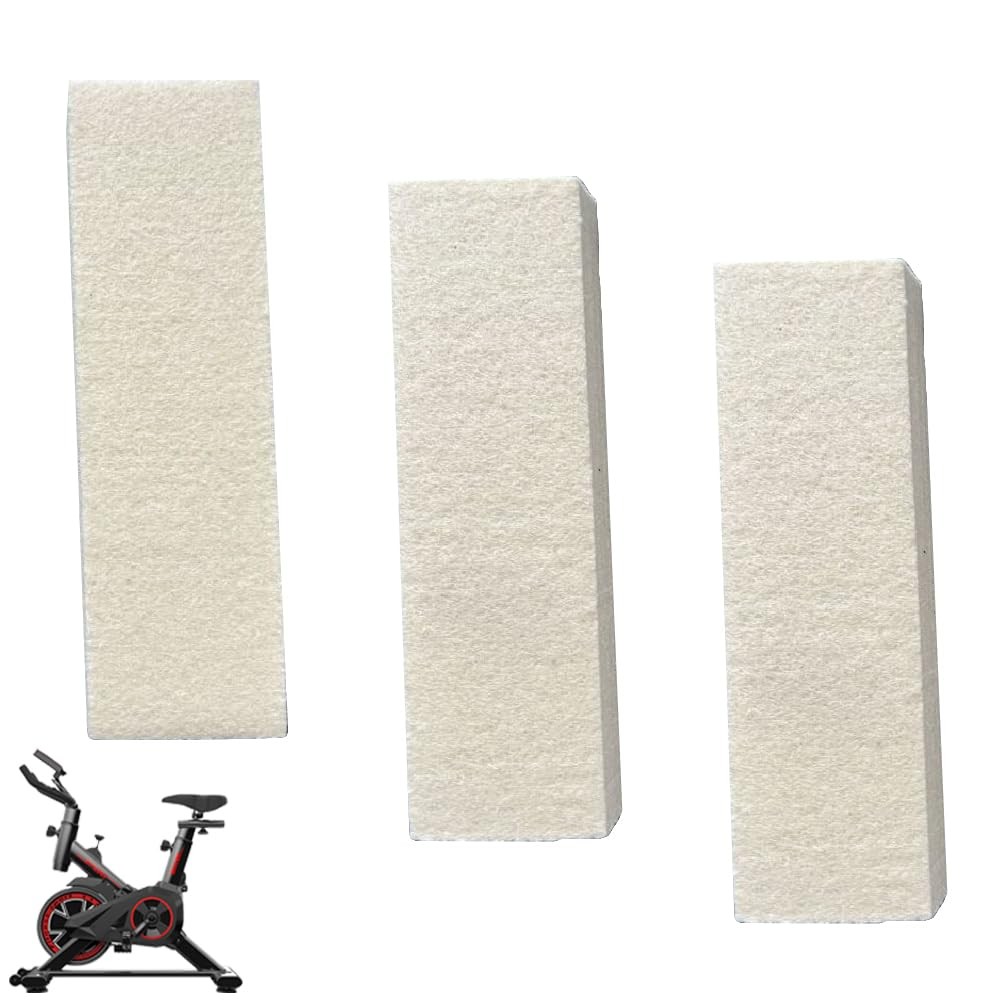 3 PCS Exercise Bike Brake Pads Replacement Wool Felt Stationary Indoor Cycle