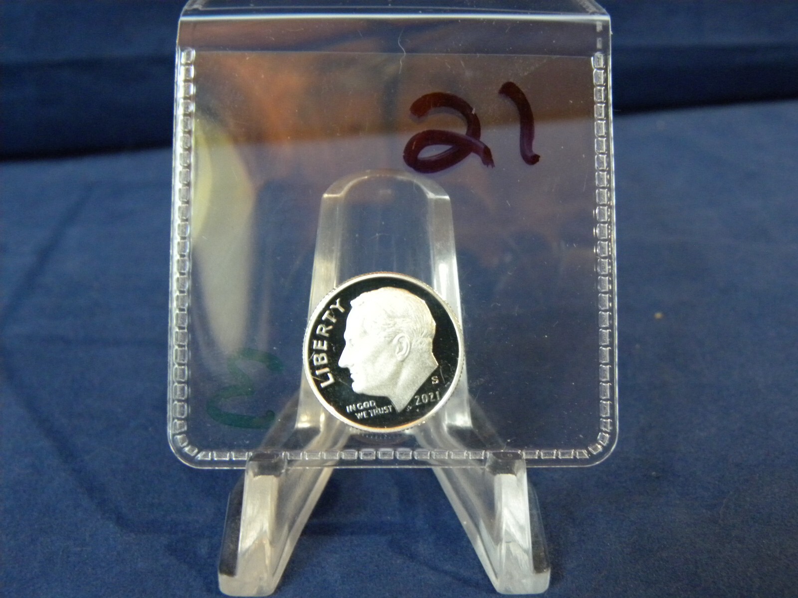 2021 S Roosevelt Dime Silver Proof - Deep Cameo  .999 Silver