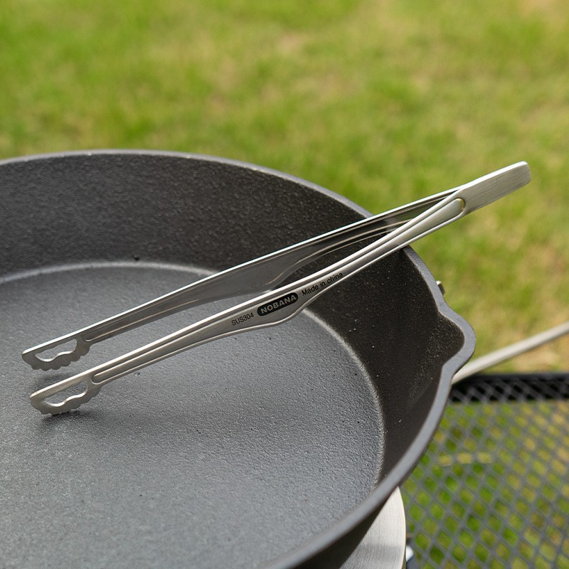 BBQ Clamp Bbq Food Tongs Stainless Steel Clamps Kitchen Picnic Cooking