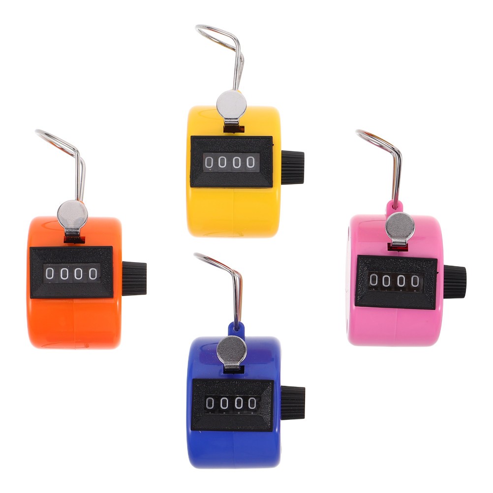 4 Pcs Handheld Counter Score Keeper Digital Counting for School