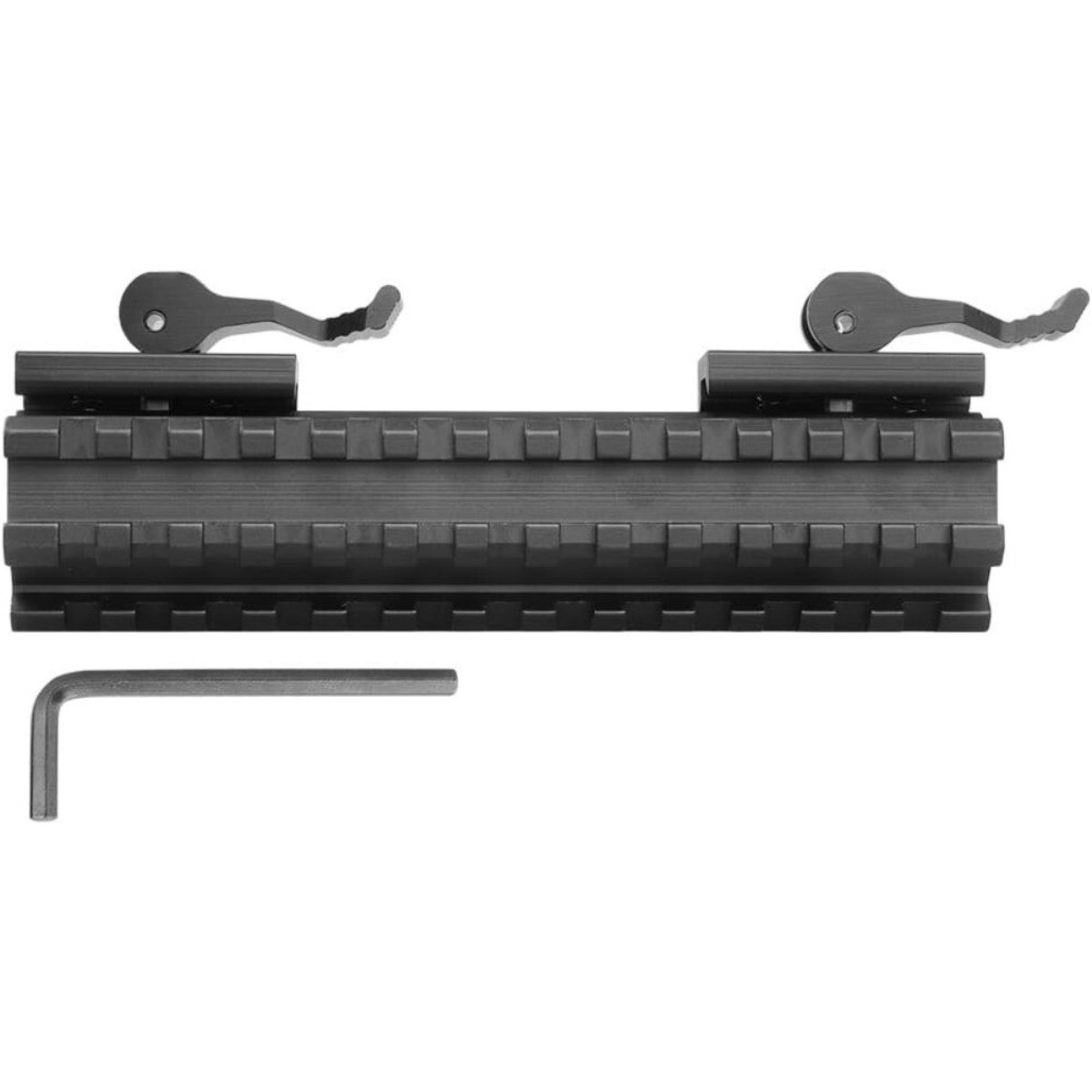 5.5" Quick Release Picatinny Riser Mount Dual Rail for Scopes Flashlight Sights