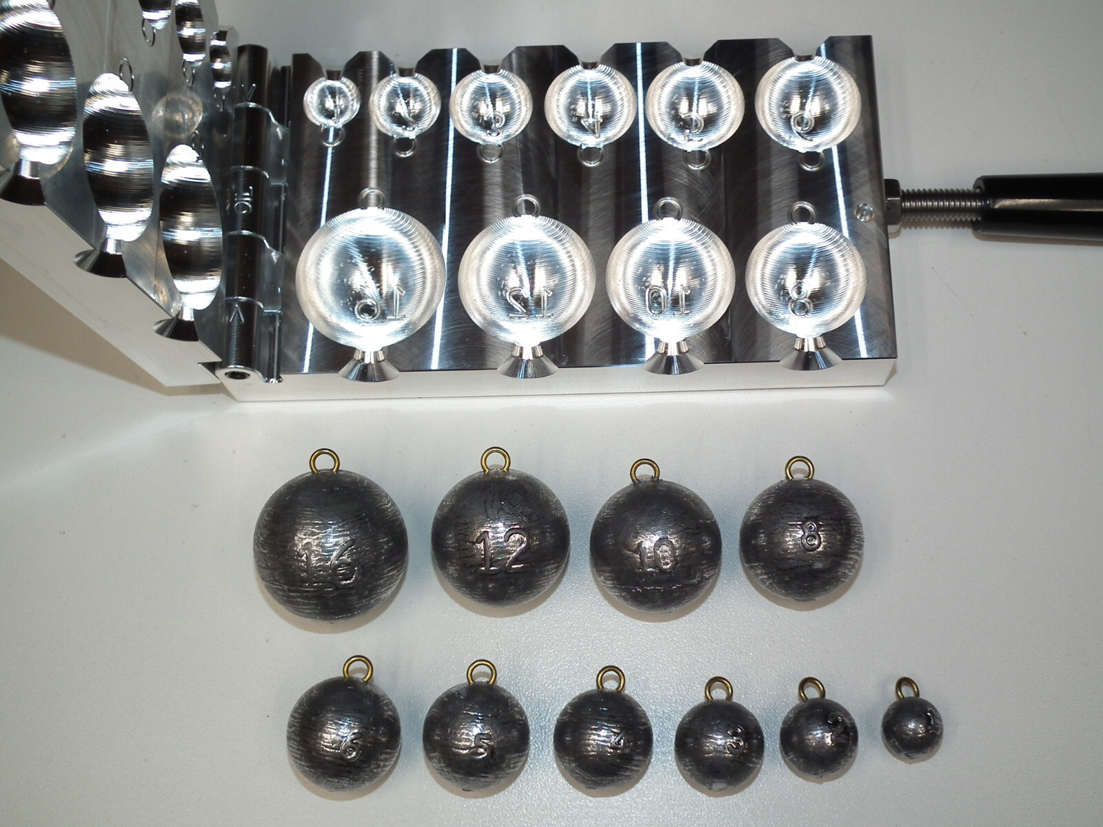 Saltwater Cannonball Sinker mold 1-16oz CNC Aluminum Fishing Cbal USA 3RD