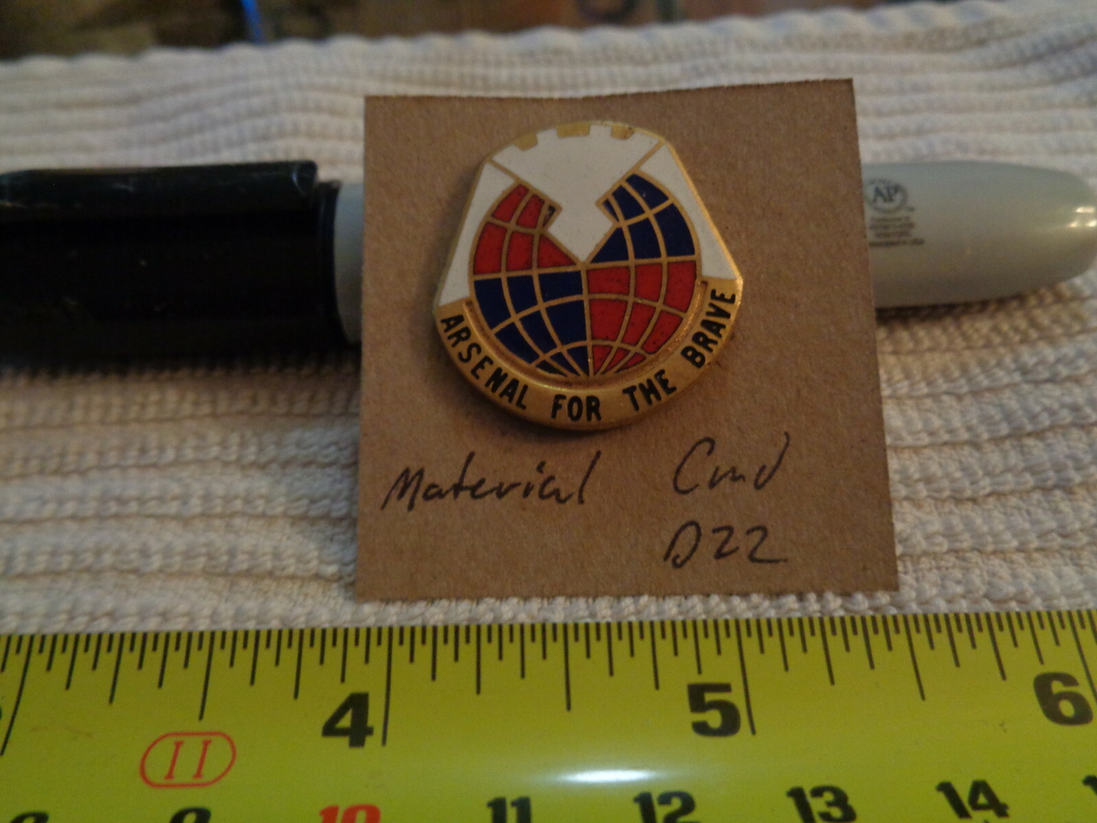 Material Command D22 Unit Crest, DI, DUI (DRAW#Z11)