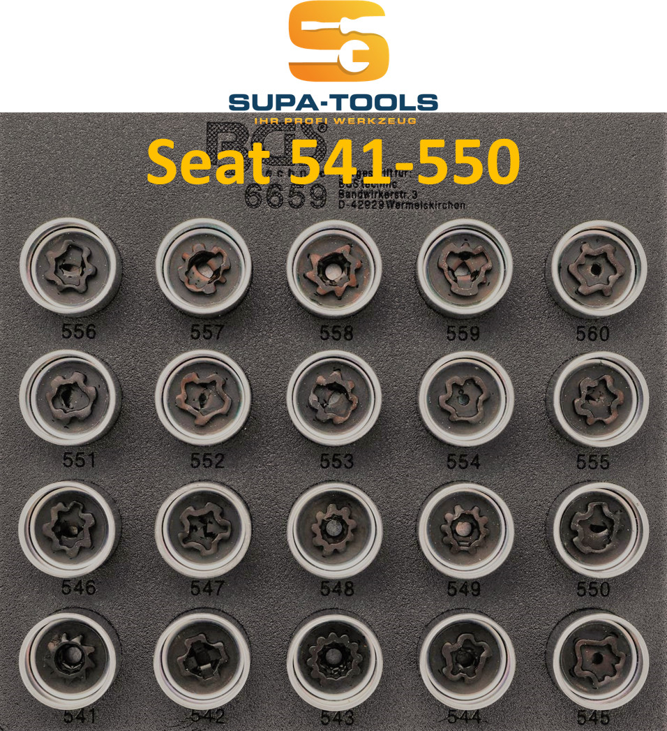 Seat rim lock key 541-550 box nut wheel lock key Cupra