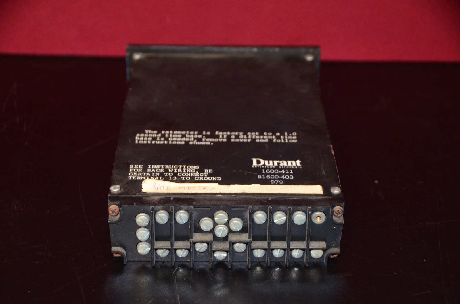 Durant Solid State 1600-411 Ratemeter