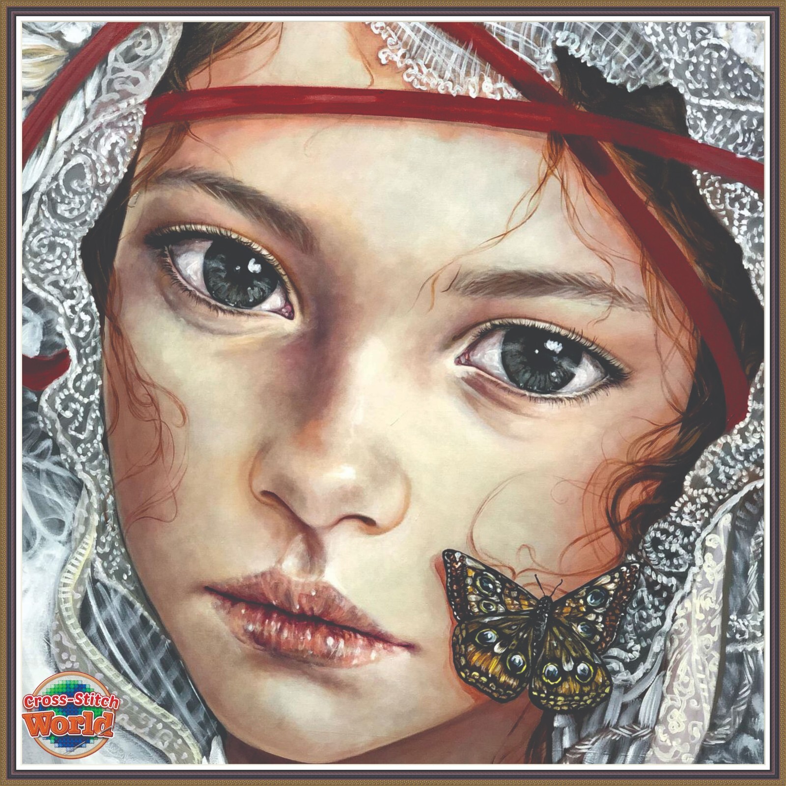 Spring Girl 433 - Chart Counted Cross Stitch Pattern craft DMC