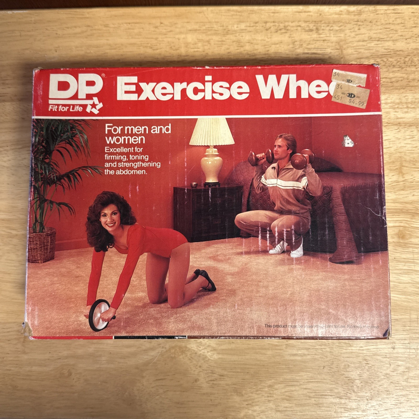 Vintage DP Exercise Ab Wheel For Men & Women Abdomen Strengthener