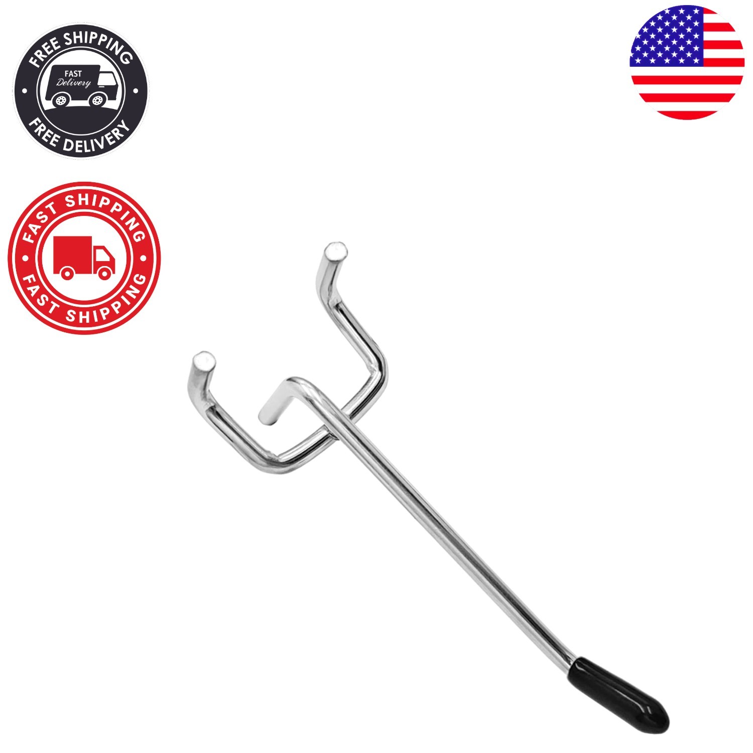 Effortless 2-Inch Pegboard Hooks - 32 Pack for Secure Tool & Supply Organization