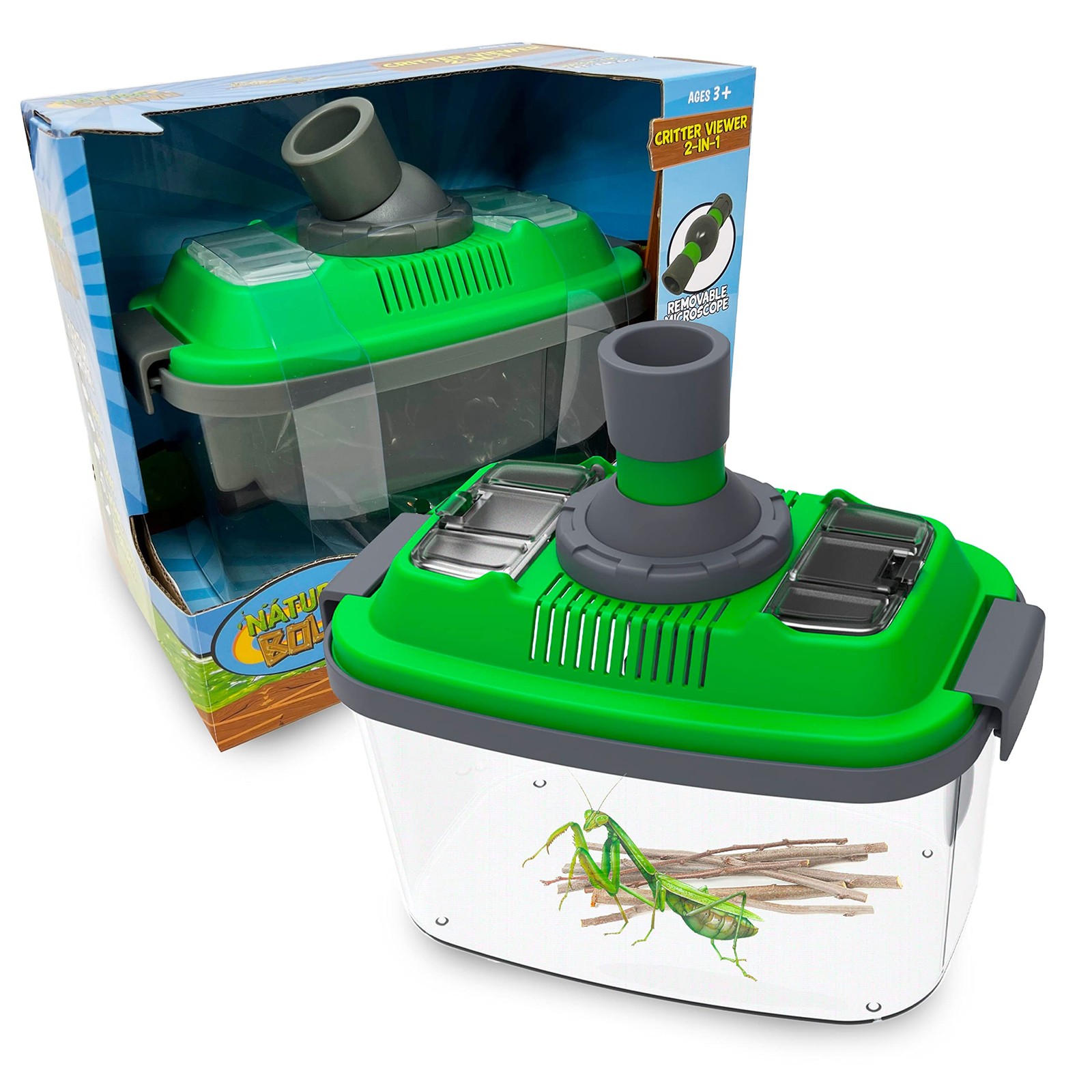 Nature Bound 2-in-1 Habitat with Microscope for Insects and Other Medium
