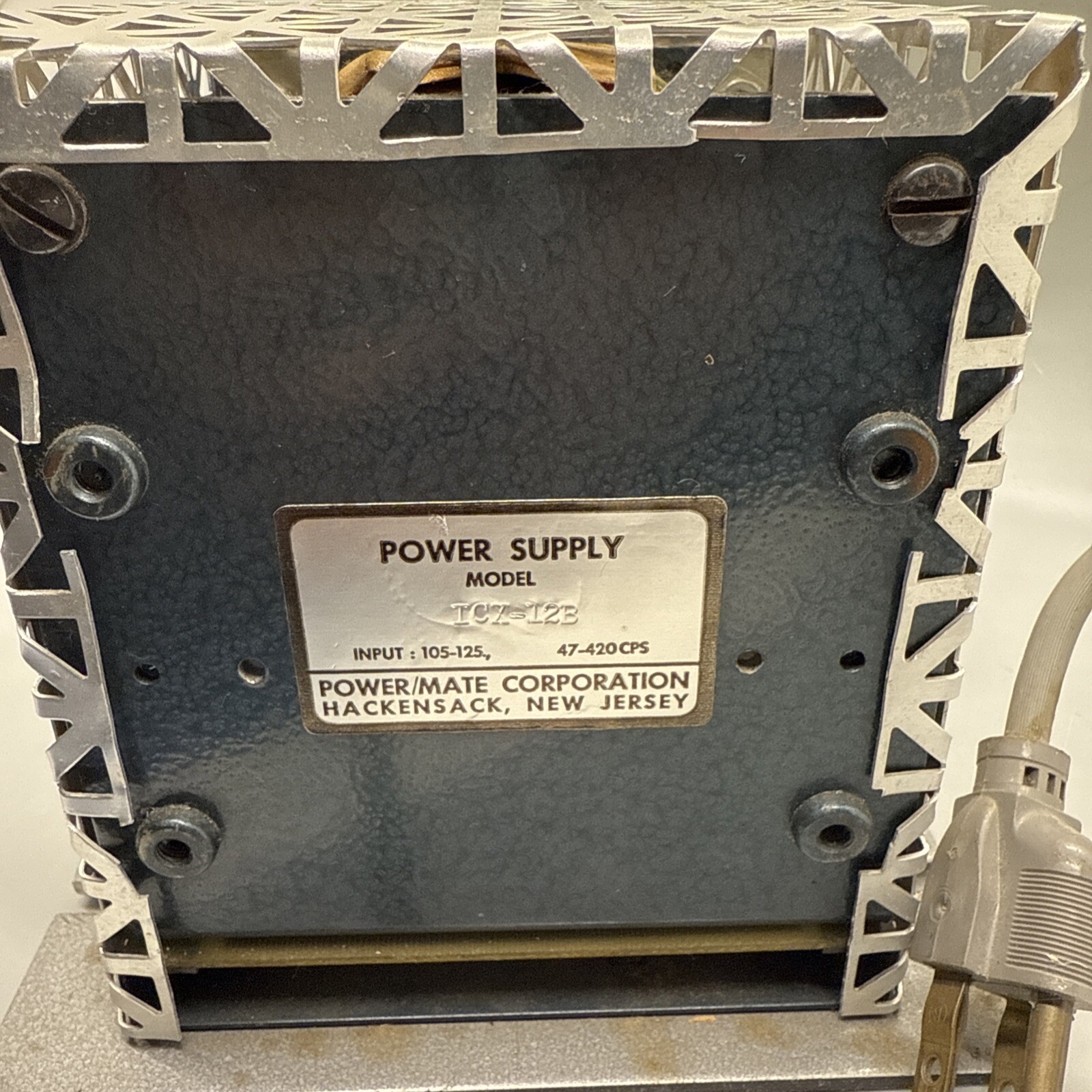 Vintage Cps Vac Electric Power Mate Cage Supply Icx-12b 47-420 105-125 8.5x5x5”