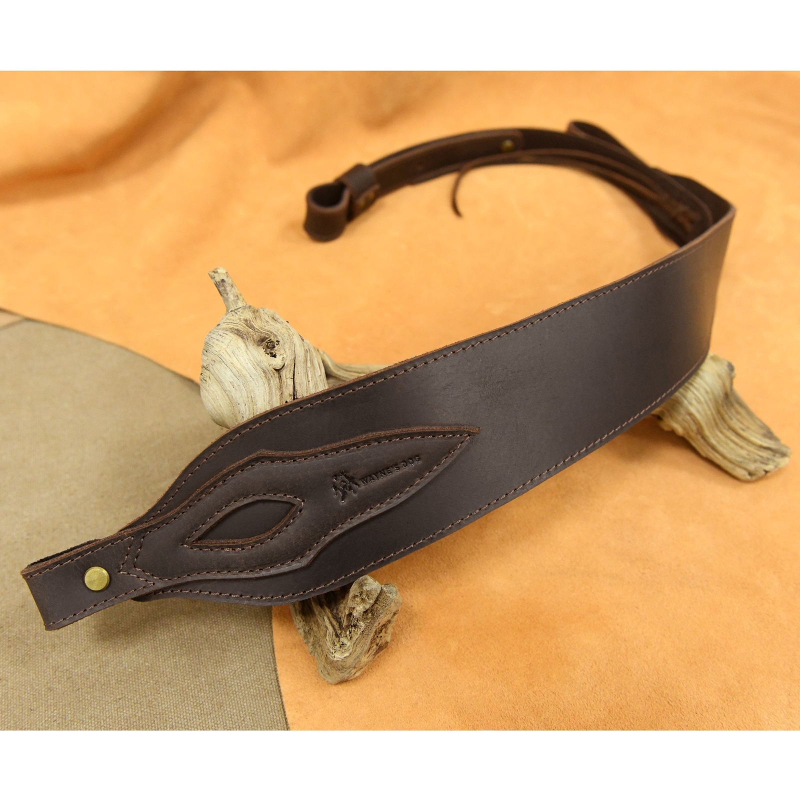 Full Leather Rifle Carry Sling Shooting Shotgun Soft Shoulder Strap Adjustable