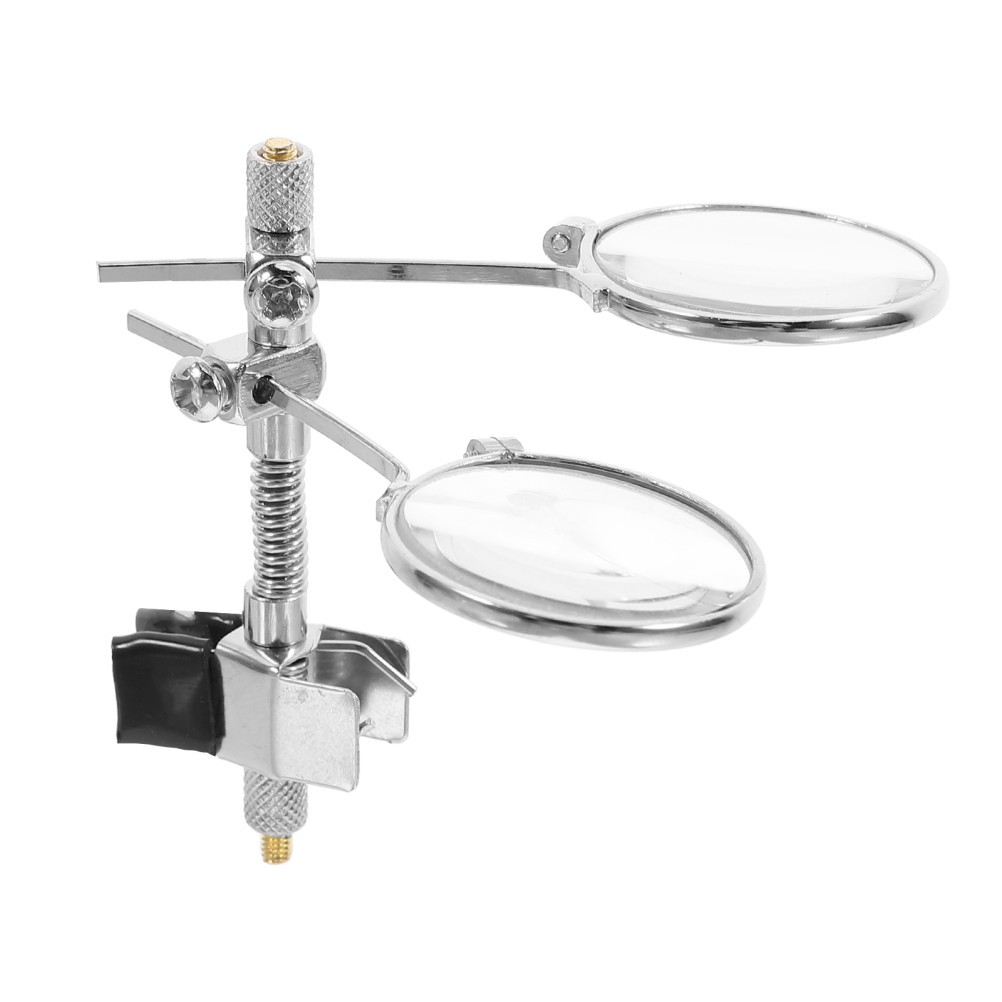 Double Lens Magnifying Glass Blue Light Clip Ons for Glasses Loupe