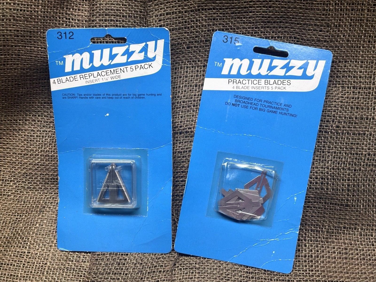 Muzzy Broadhead Packs 312 415 New Old Stock / 28K