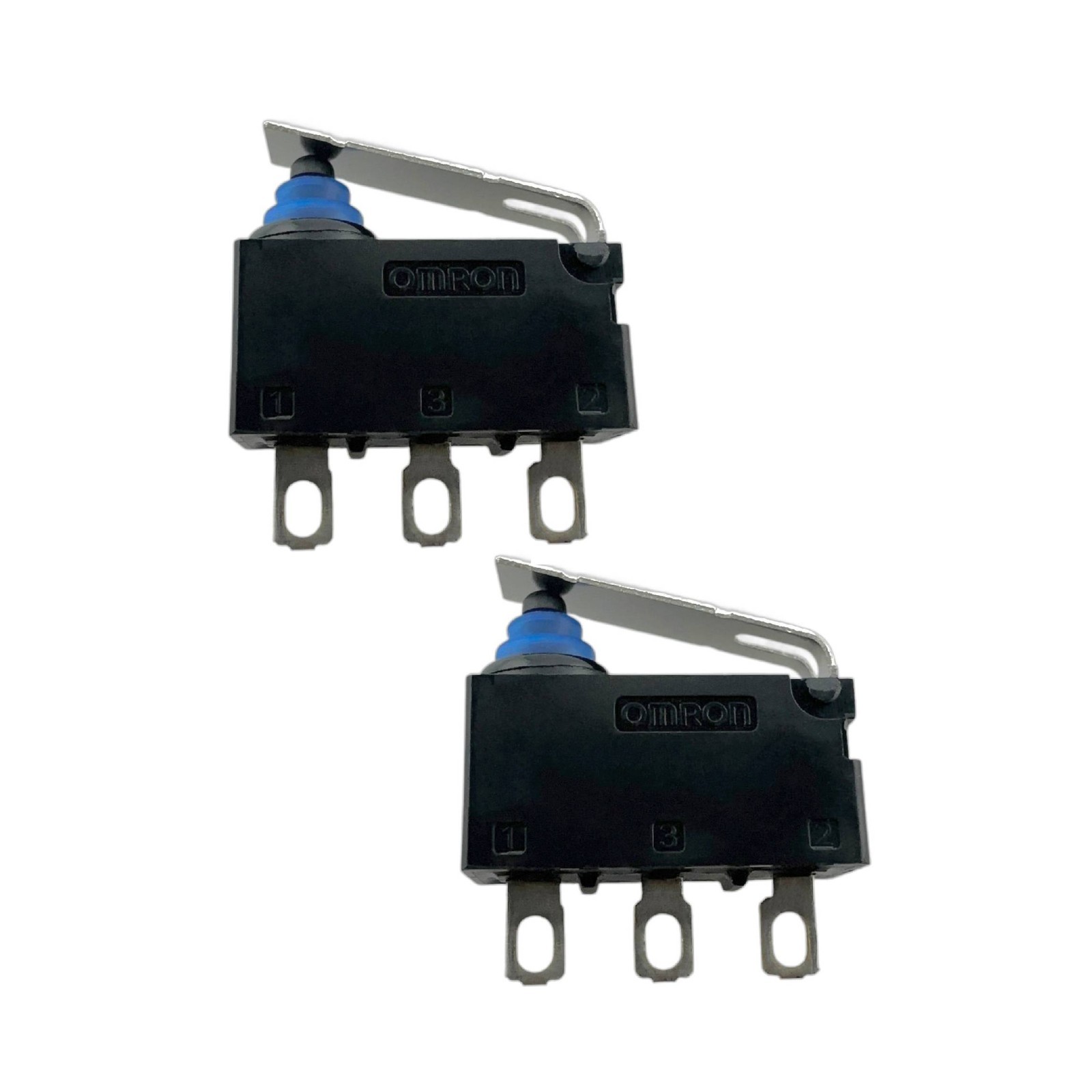 2x Omron D2HW-ER291H Short Lever Micro Switch 3-Pins SnapAction SPDT 0.1A/125VAC