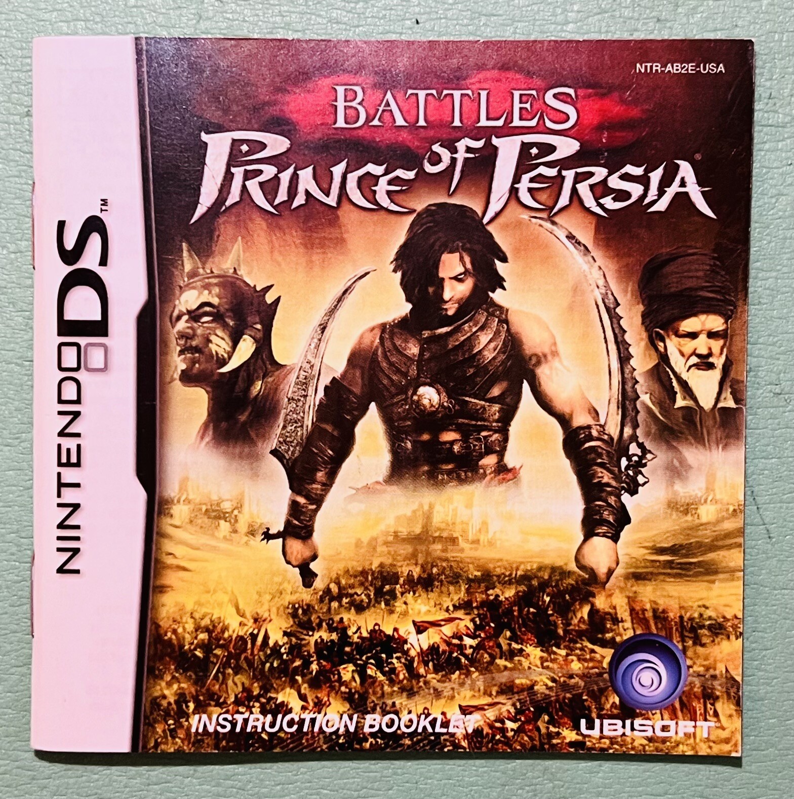 Battles of Prince of Persia, Nintendo DS, Instruction Booklet Only