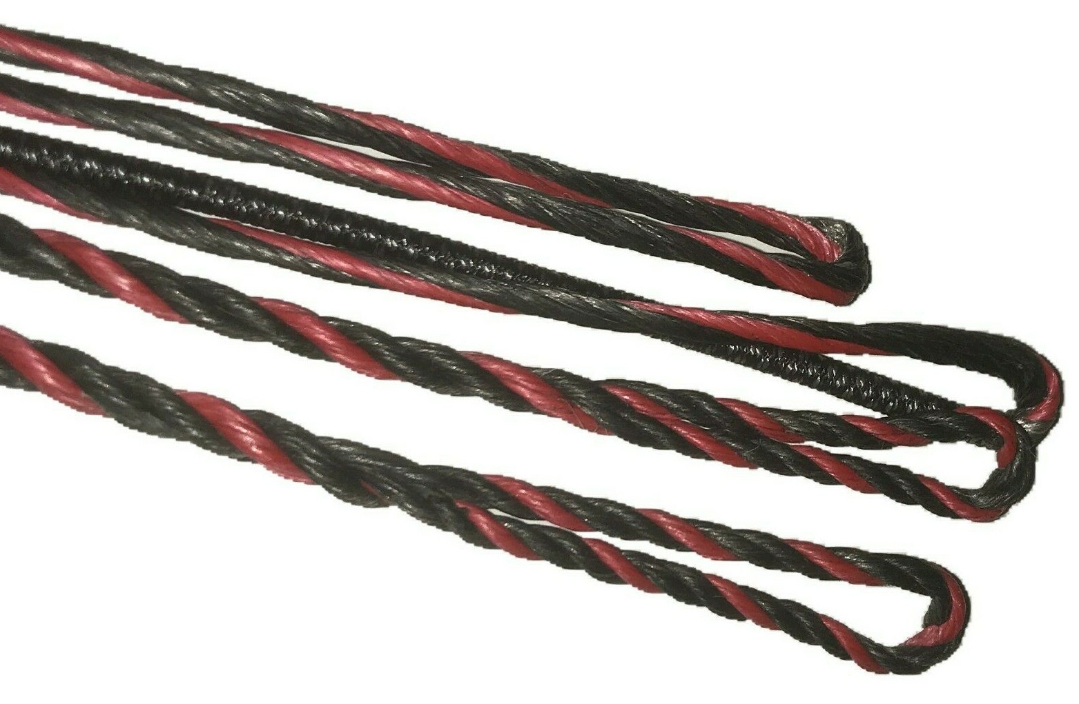 57" Actual Length BLACK & RED B-50 DACRON FLEMISH TWIST BOWSTRING Recurve Bow