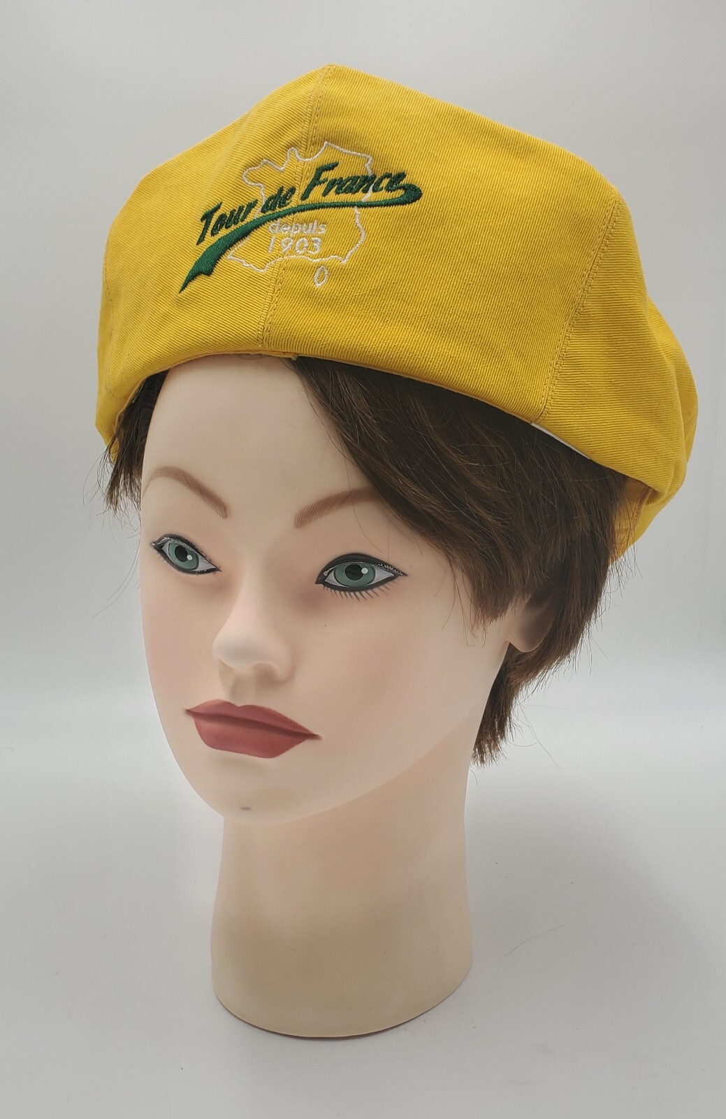 Official Armstrong YELLOW Cap HAT CYCLING LE TOUR DE FRANCE OSFM  CANVAS Unworn