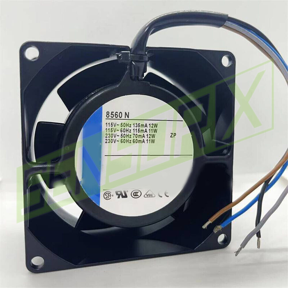 1PCS NEW Inverter Metal Cooling Fan 8560N 80*80*38mm 115/230V 11W/12W
