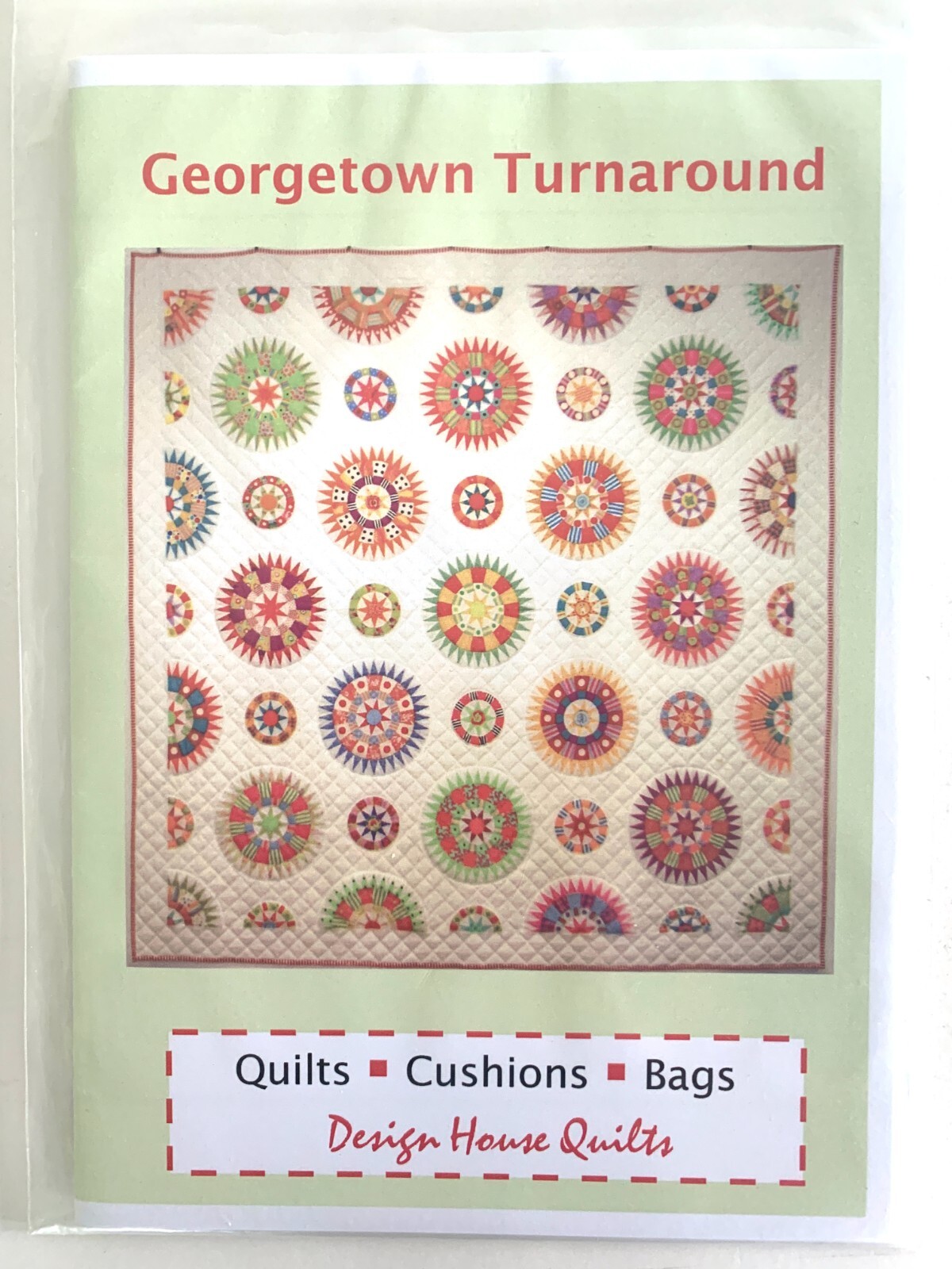 Design House Quilts Pattern GEORGETOWN TURNAROUND Trish Harper 85" x 85"