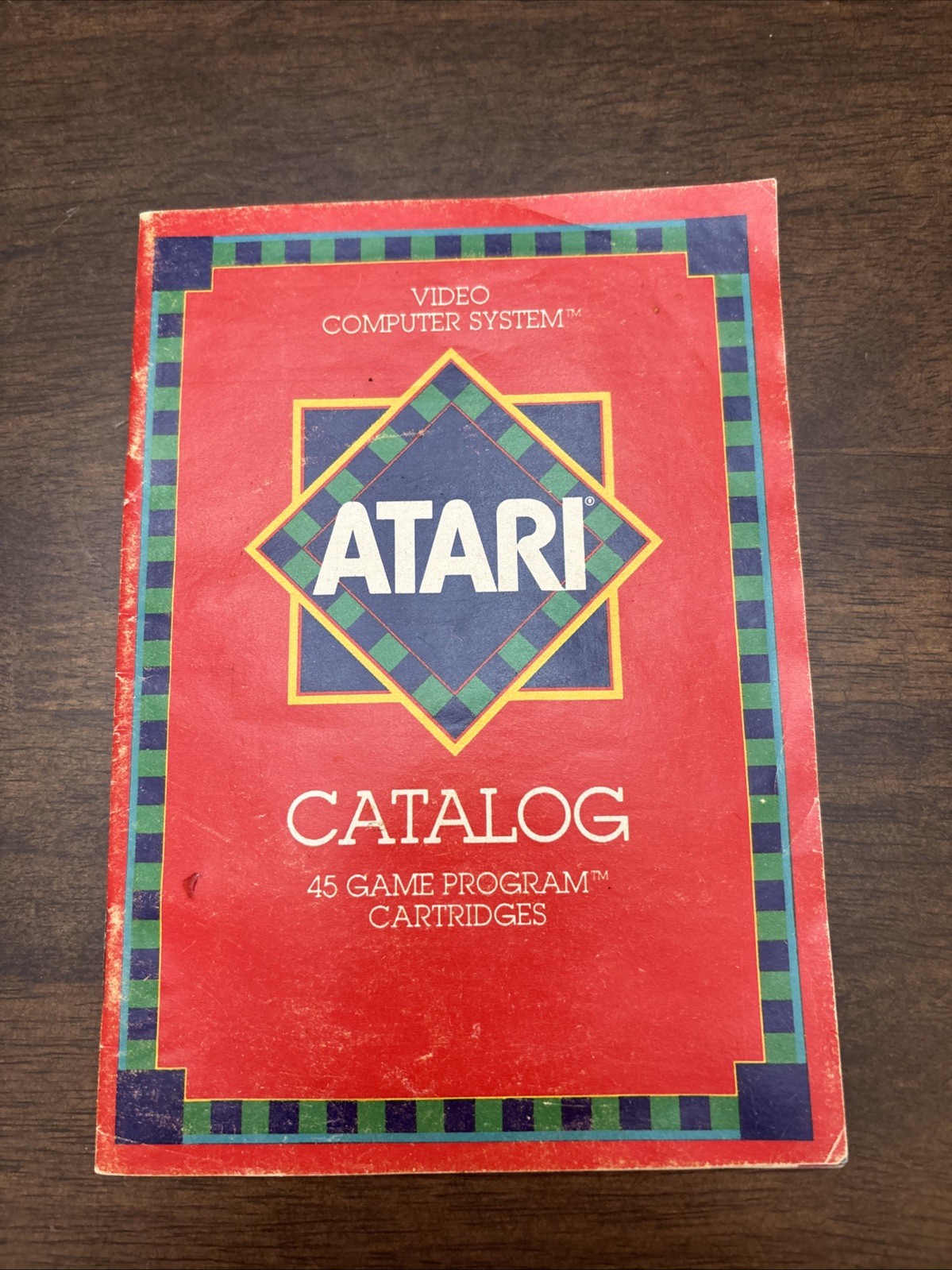 Vintage Atari 2600 Video Computer System Catalog 45 Game Program Cartridges 1981
