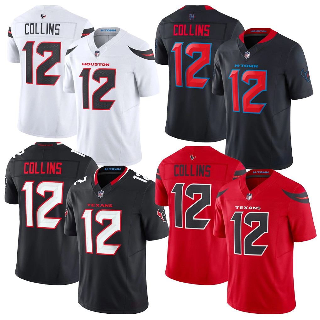 NWT Men's Texans #12 Nico Collins Limited Stitched All Stitched Jersey S-3XL